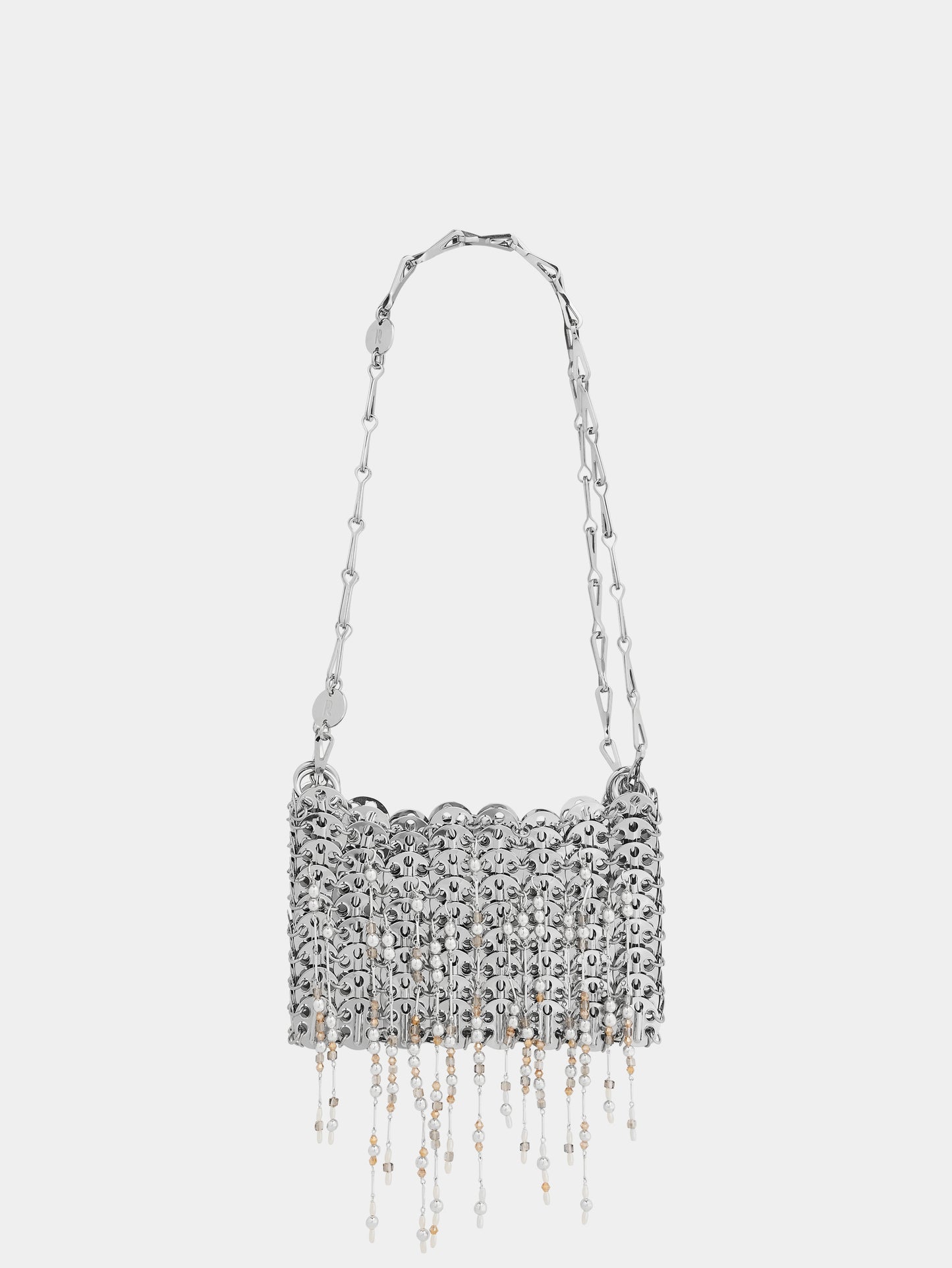 1969 Nano silver bag with pearl fringes