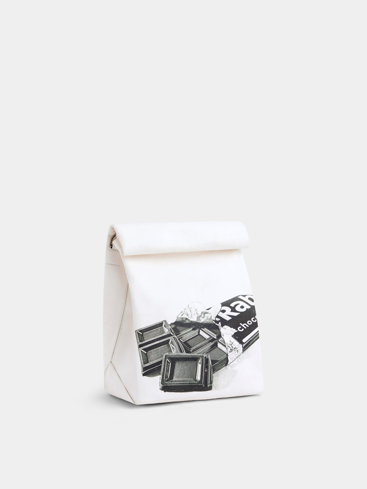 Ohmori x Rabanne pouch in ivory printed leather