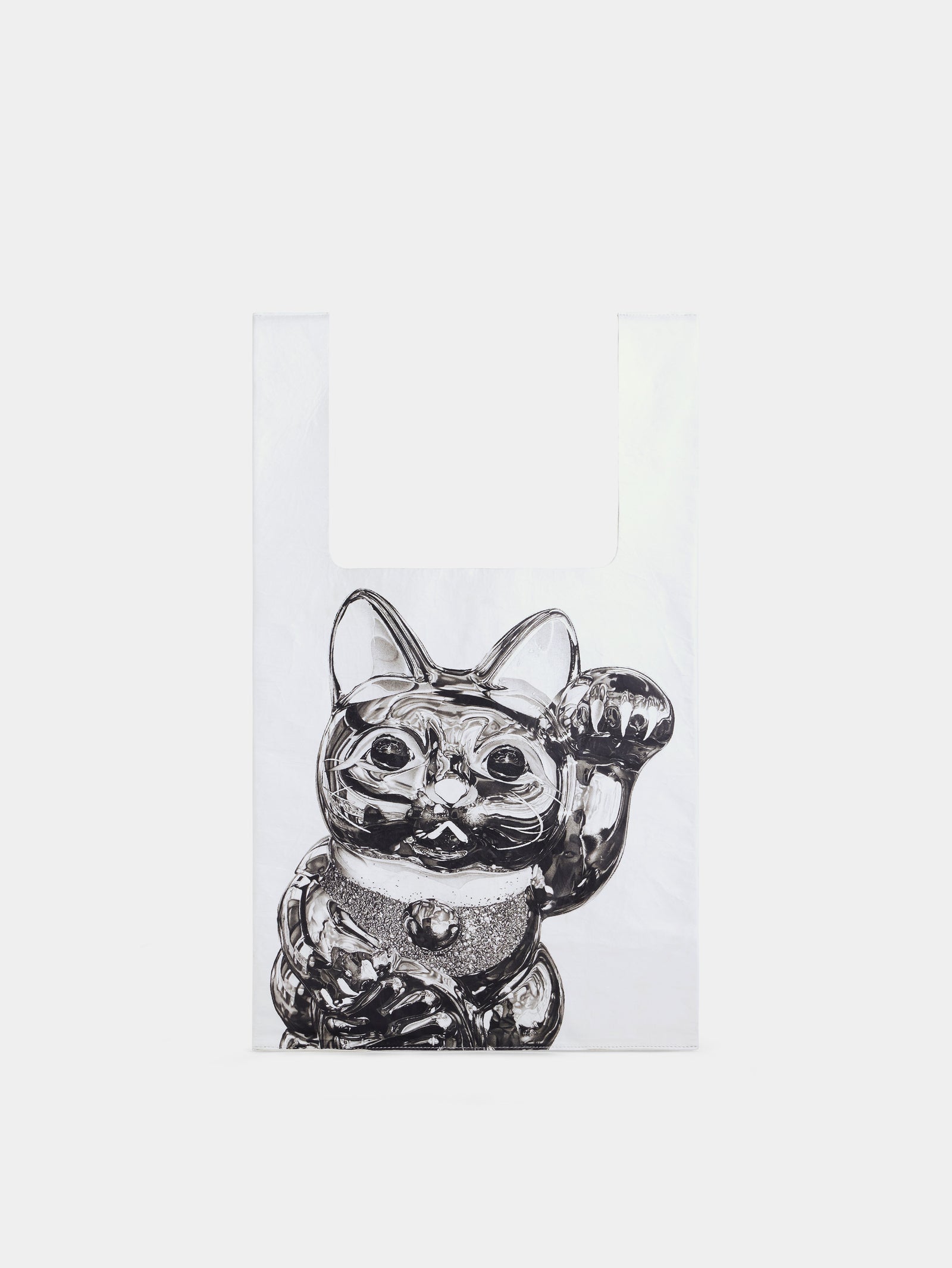 Ohmori x Rabanne large tote bag in ivory printed leather - Image 1