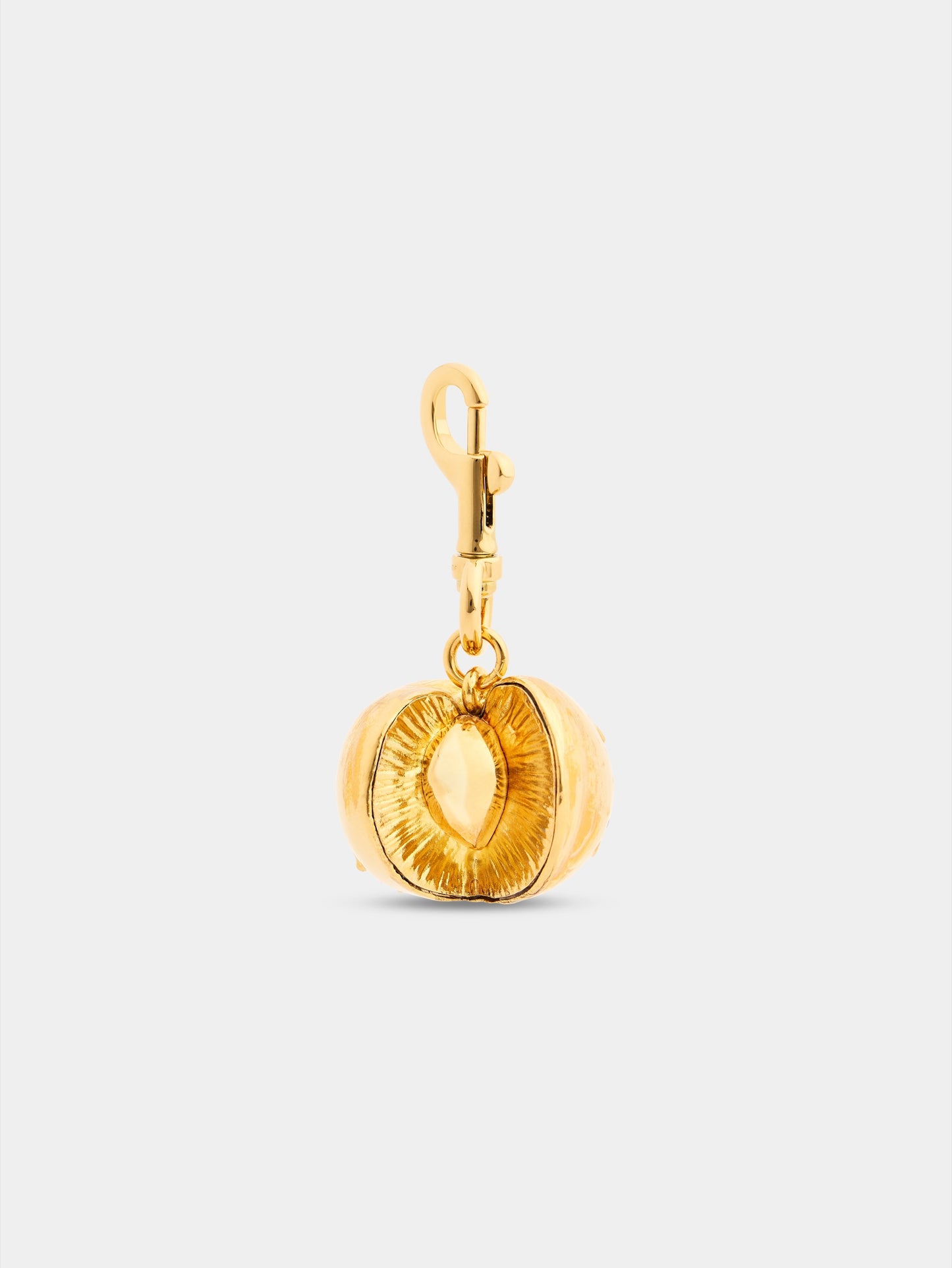 Peach gold charm