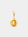Peach gold charm
