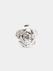 Metal silver flower hair clip