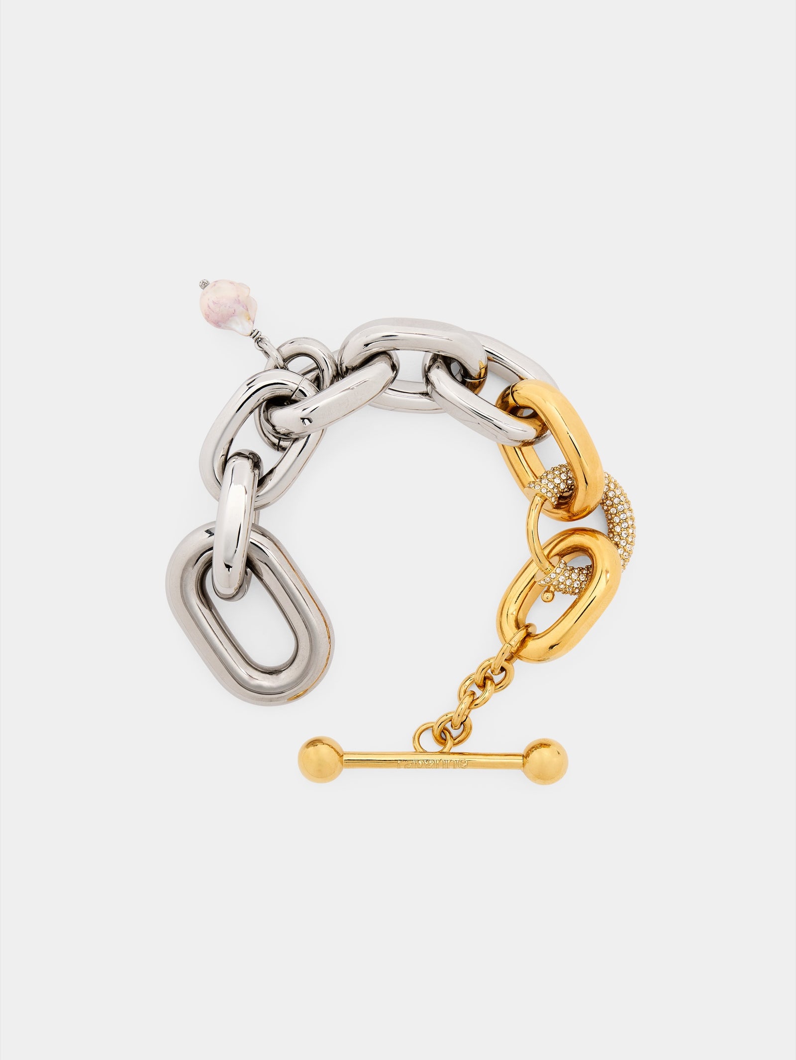 Bracelet XL Link in bi-color punk style position 1 - Image 1