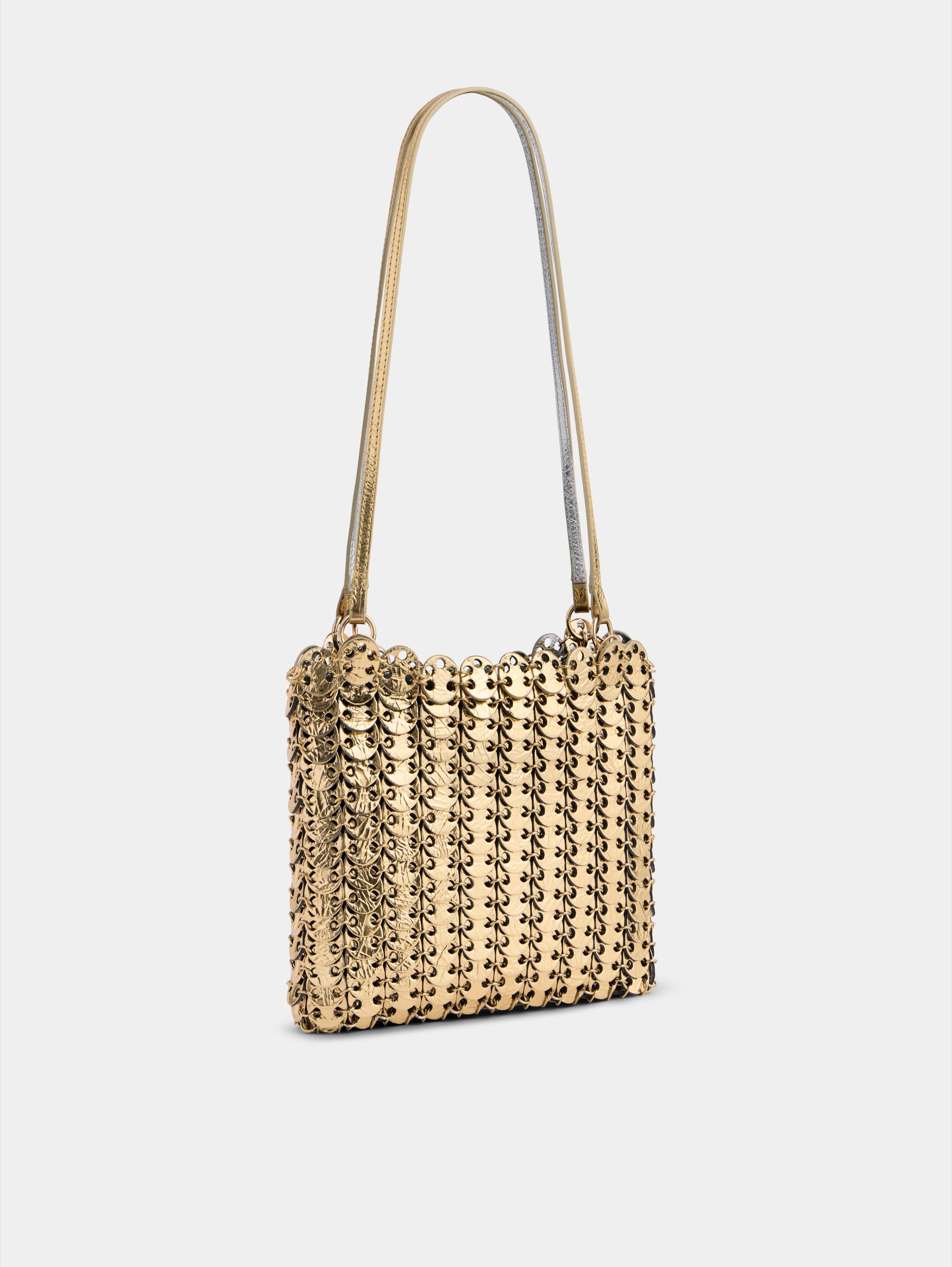 1969 Flip bag in reversible silver and gold leather | Rabanne EN-FR