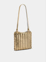 1969 Flip bag in reversible silver and gold leather
