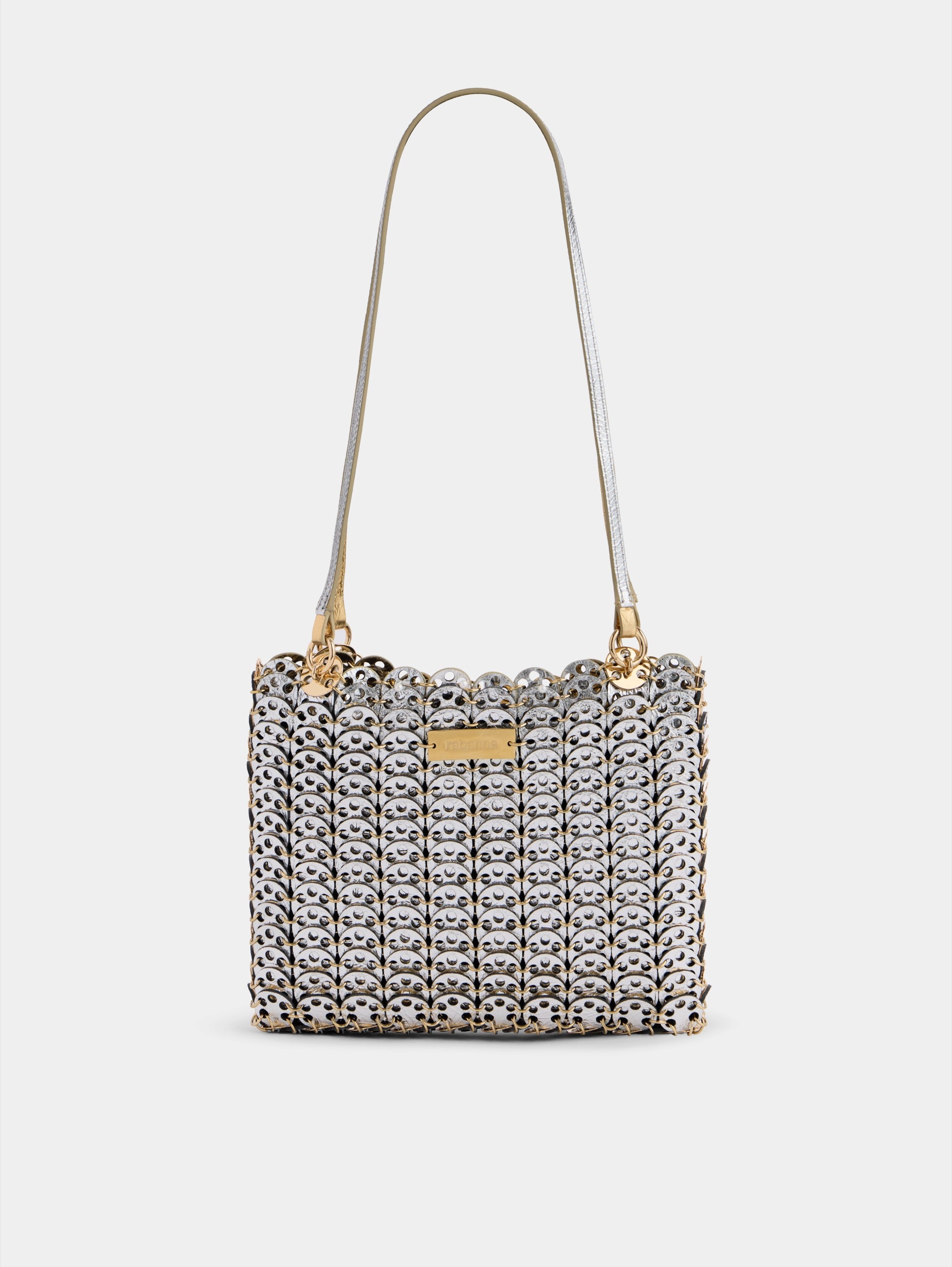 1969 Flip bag in reversible silver and gold leather – Rabanne