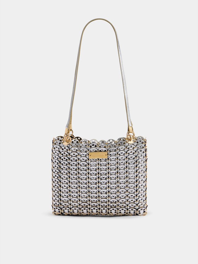 1969 Flip bag in reversible silver and gold leather - Image 3