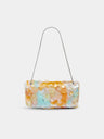 Sparkle baguette bag with multicolor sequins embroidery