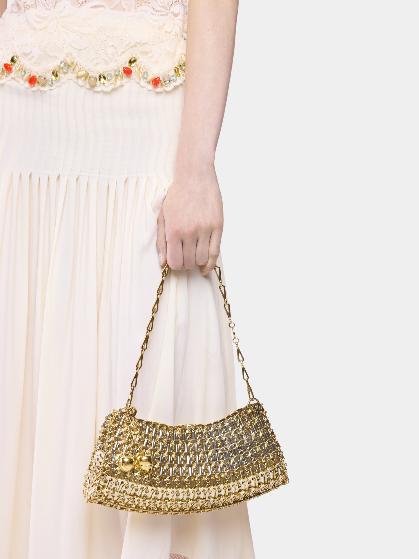 1969 clutch gold metal bag