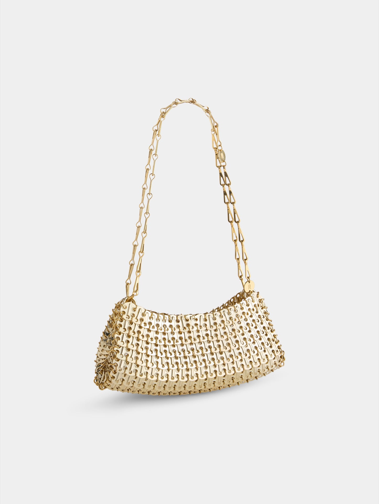 1969 clutch gold metal bag