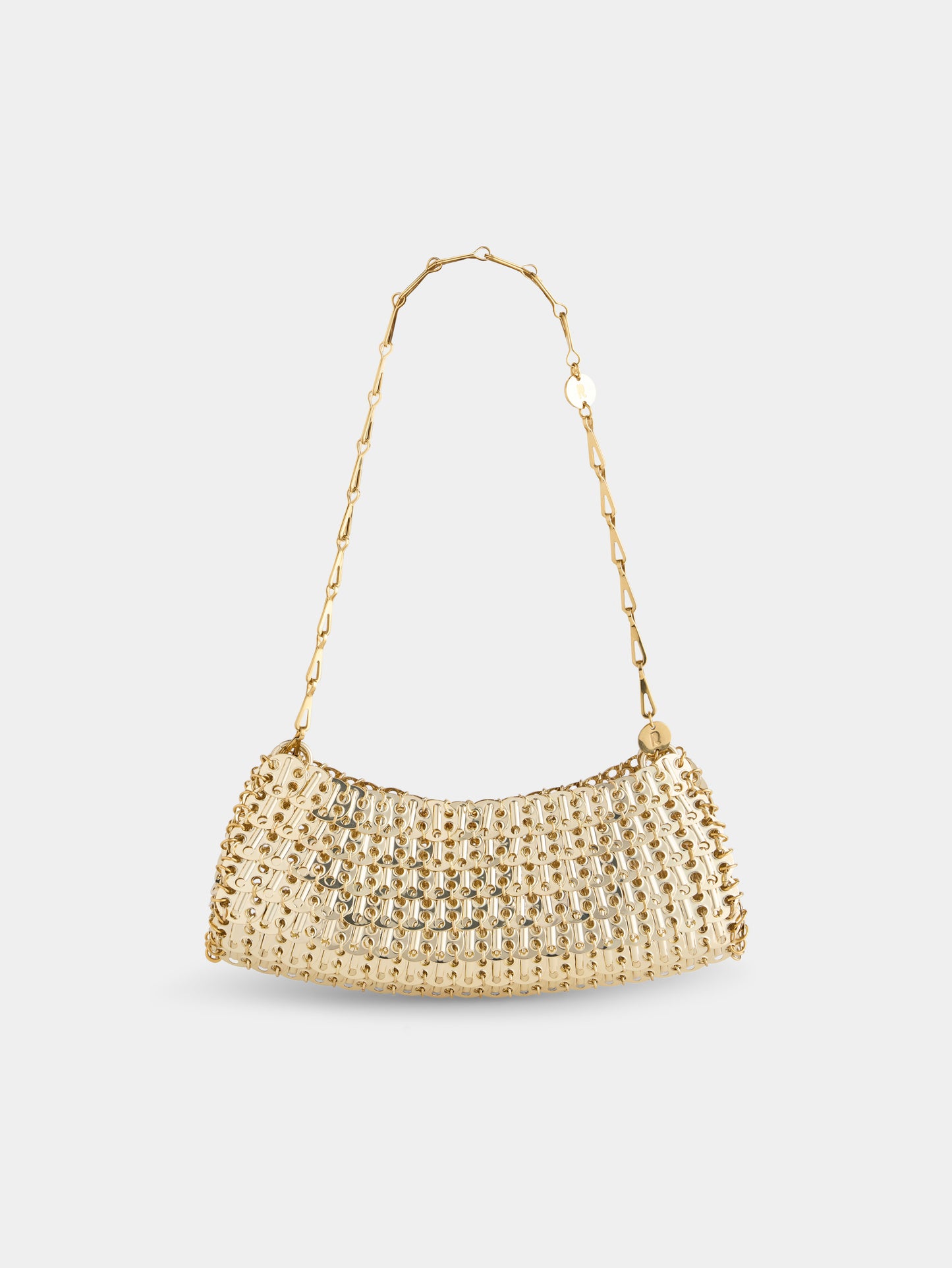 1969 clutch gold metal bag
