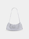 1969 clutch silver metal bag