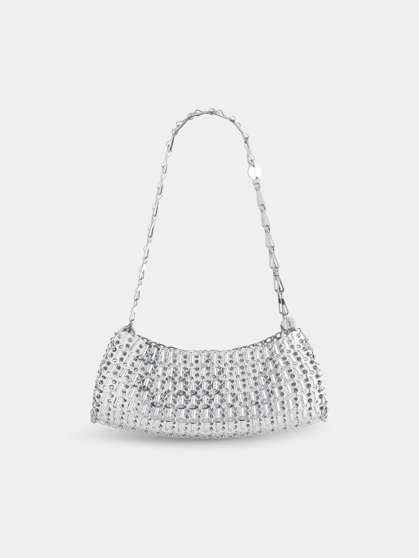 1969 clutch en métal argenté