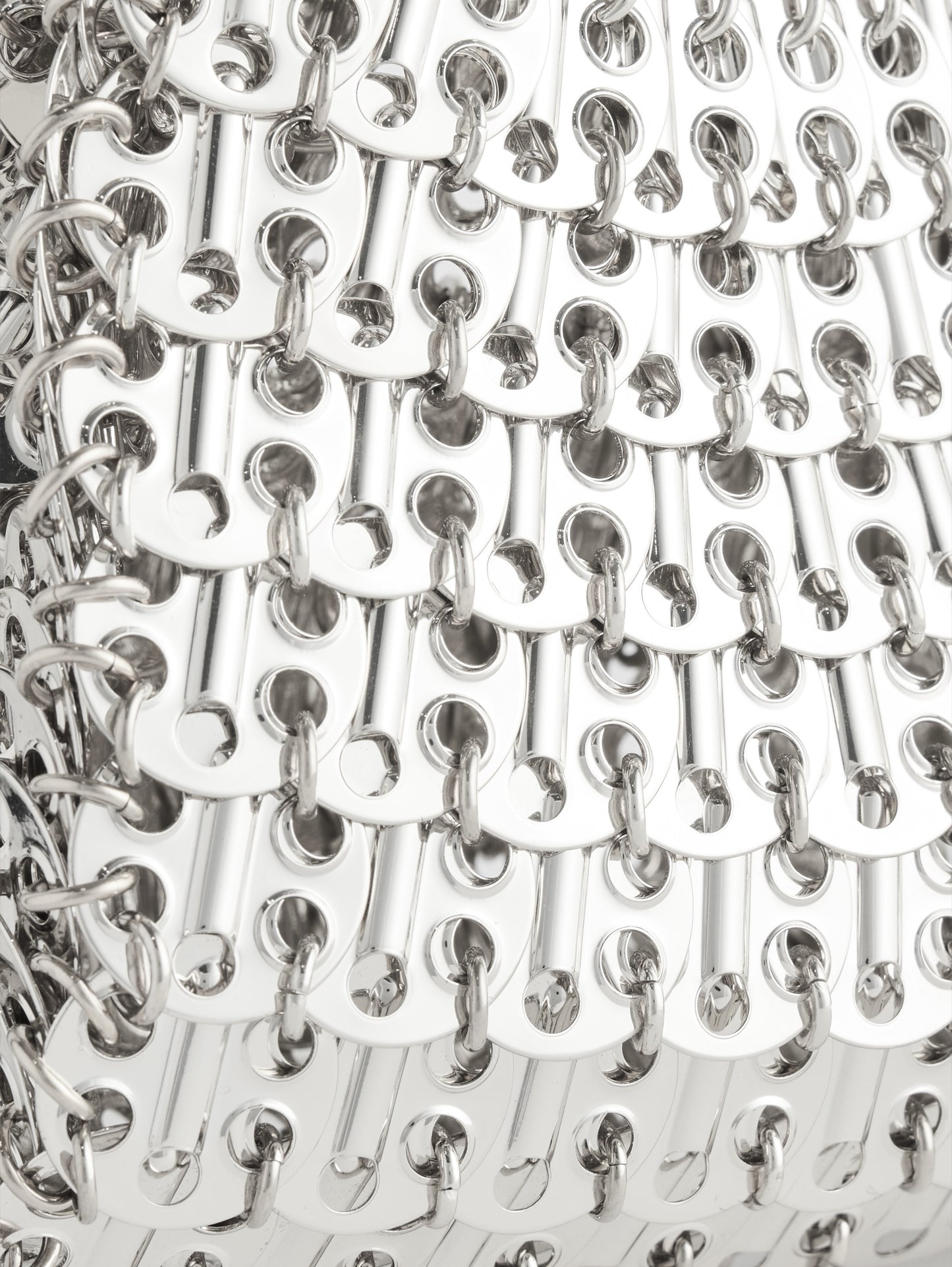 1969 clutch en métal argenté