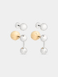 Bicolor punk earring set