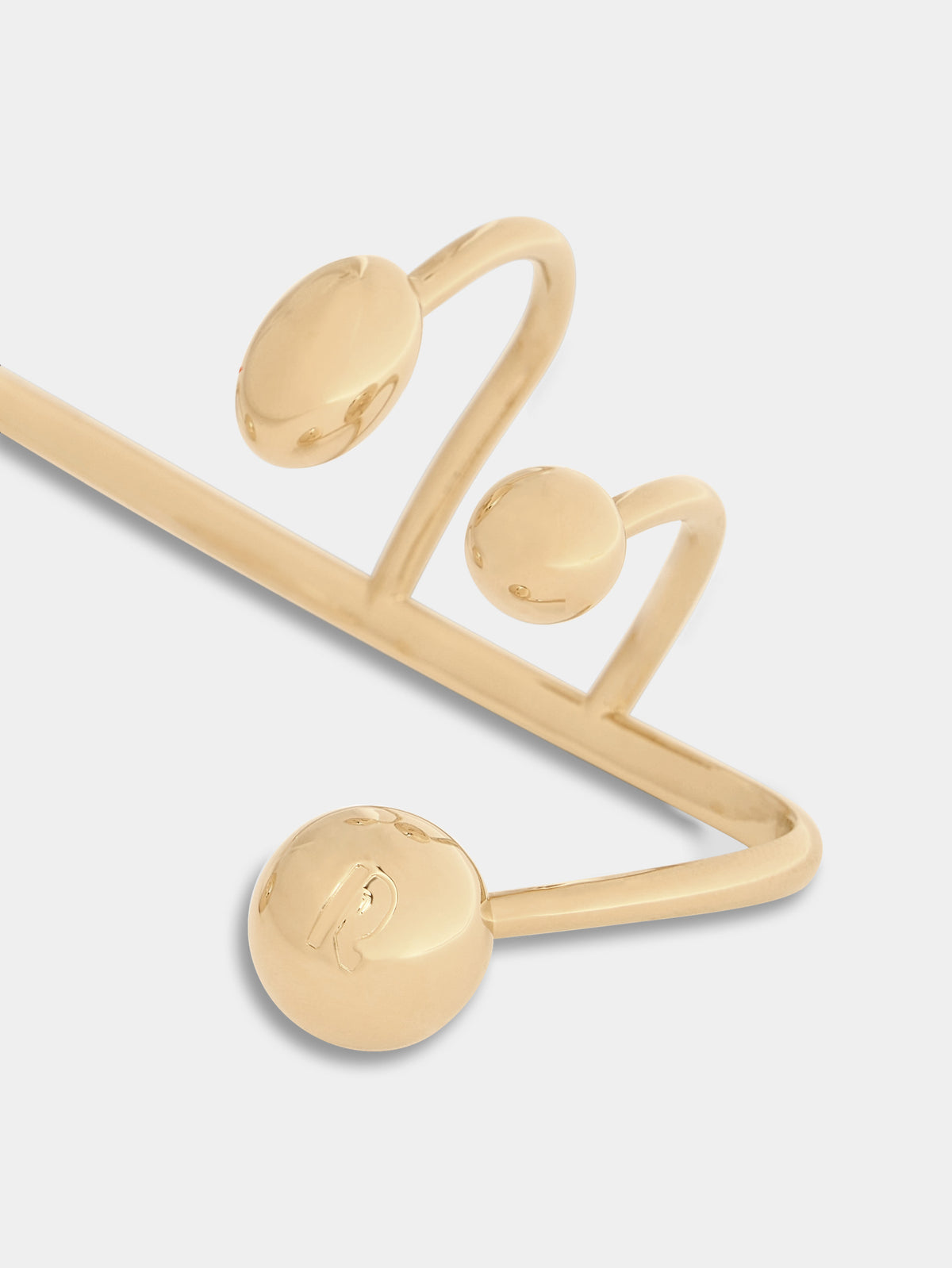 Gold punk hand jewelery