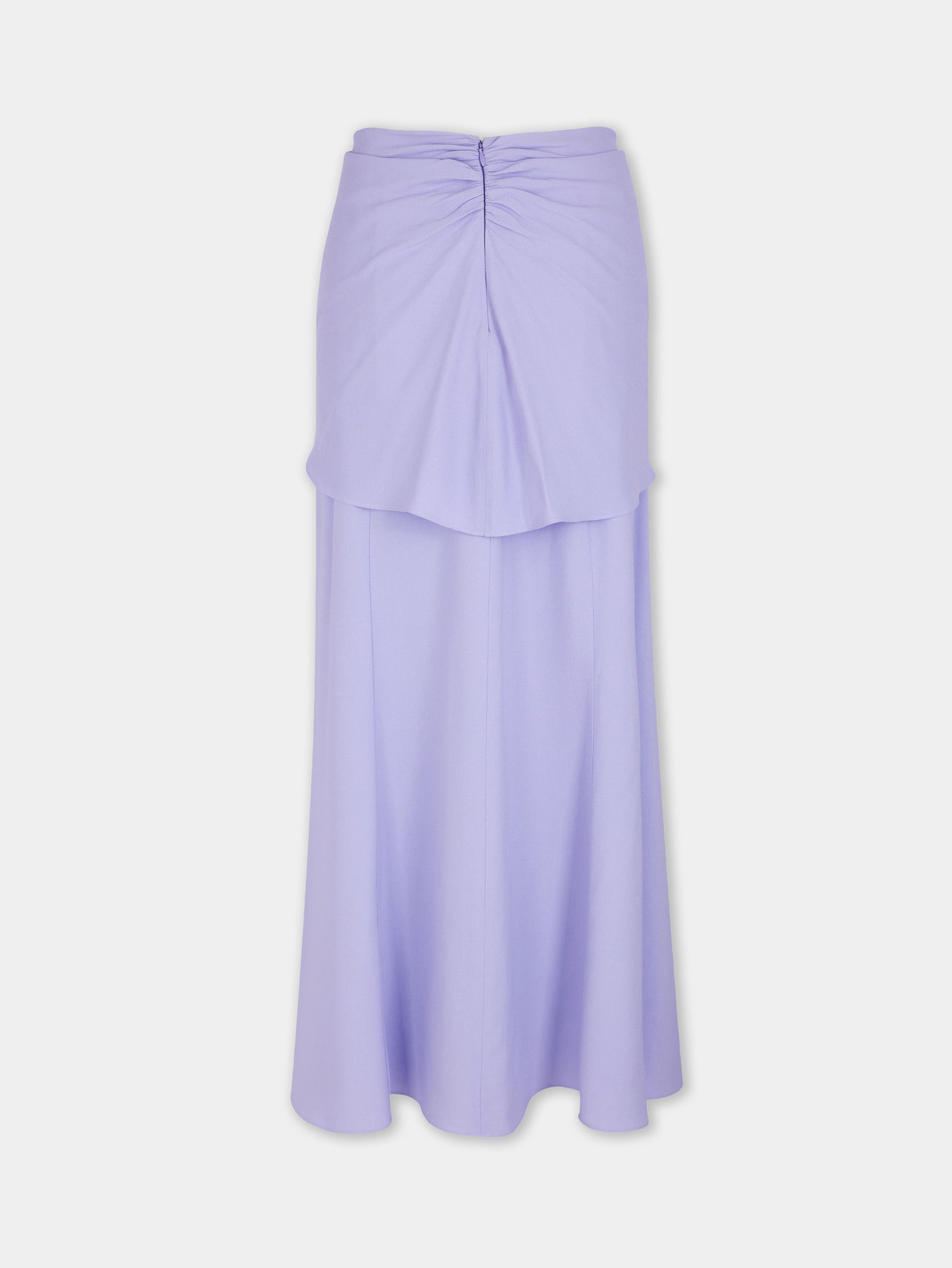 Jupe midi lilas Dinh Van x Rabanne avec ornements bijou argentés