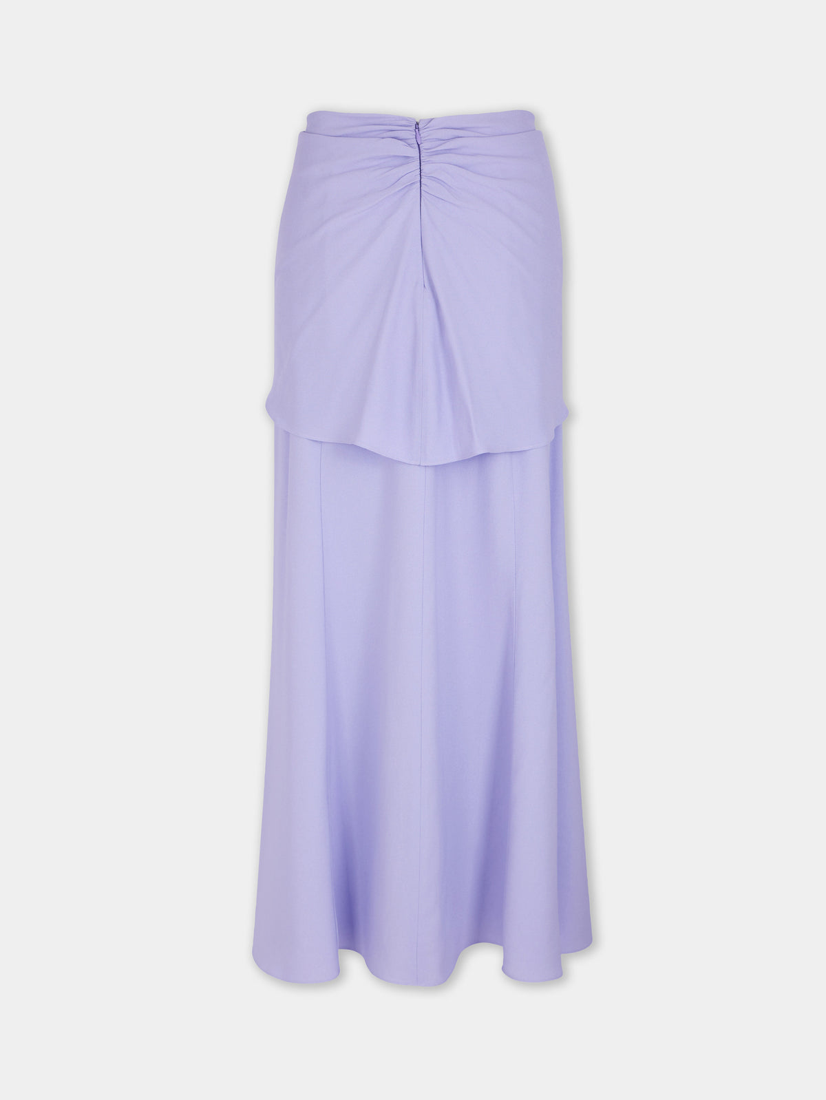 Jupe midi lilas Dinh Van x Rabanne avec ornements bijou argentés