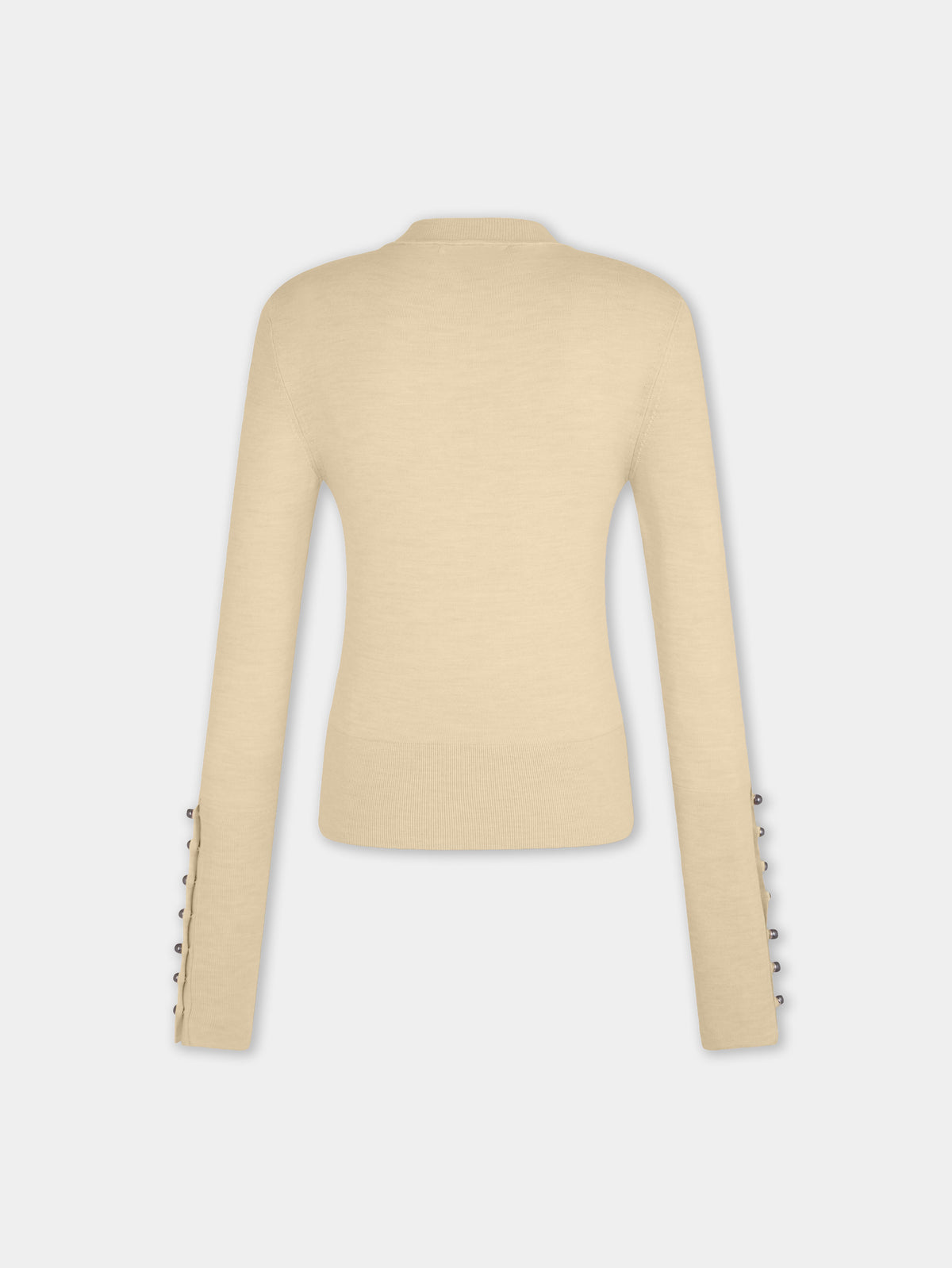 Cardigan en maille jaune Dinh Van x Rabanne avec bijoux signature - Image 2