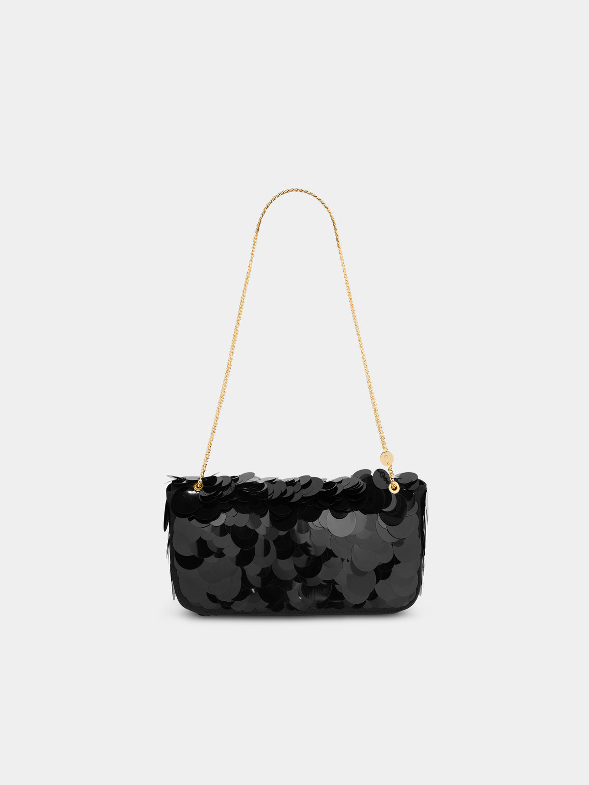Sparkle Baguette bag with black sequin embroidery - Image 1