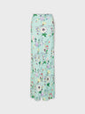 Jupe à motifs floraux avec détails chaînes