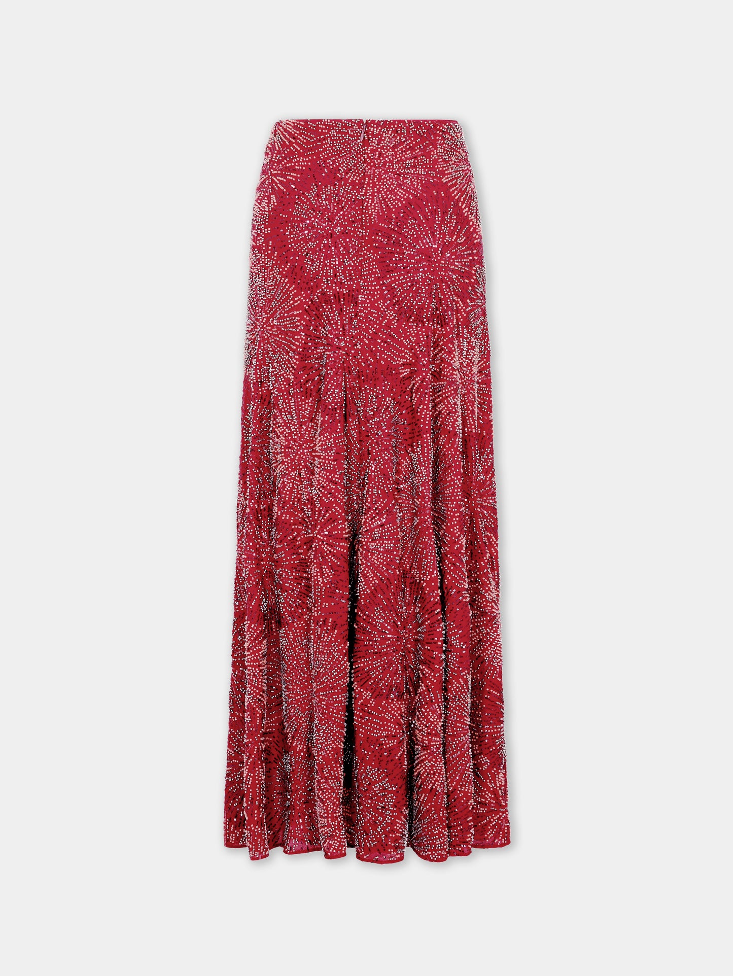 Skirt with pearl embroidery