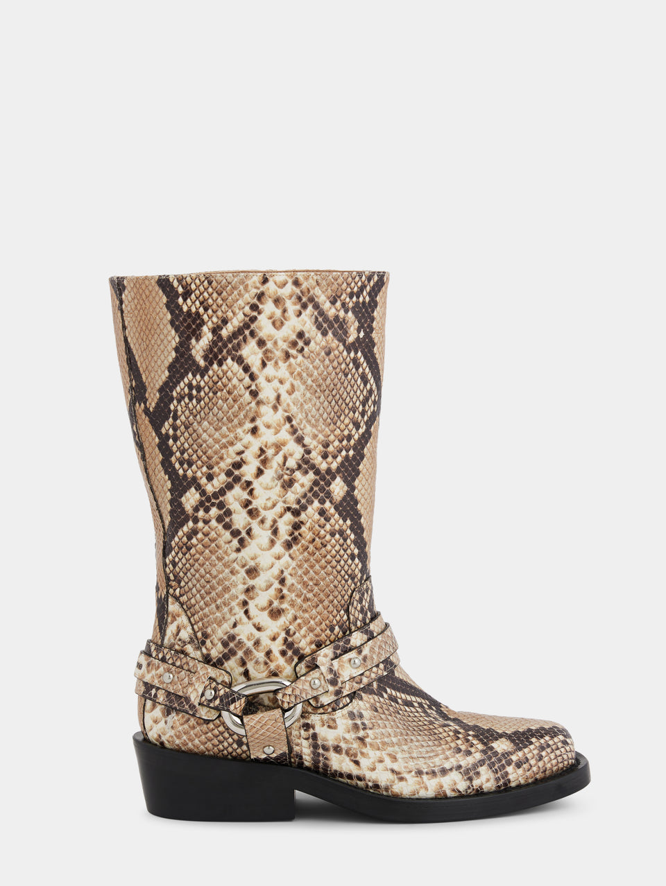 Biker boots in leather - Image 1