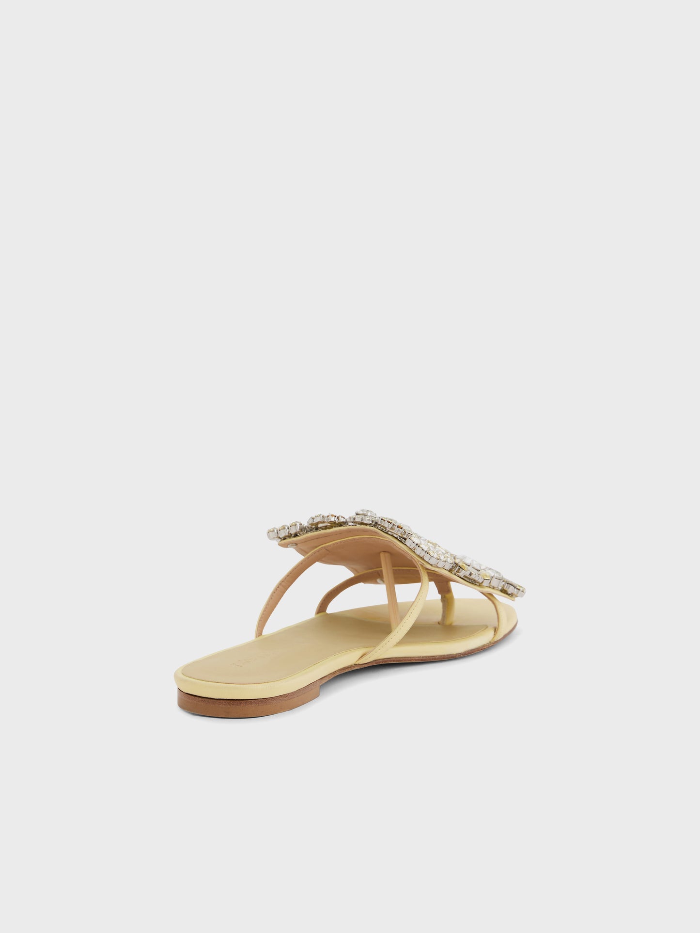 Flat sandals with strass