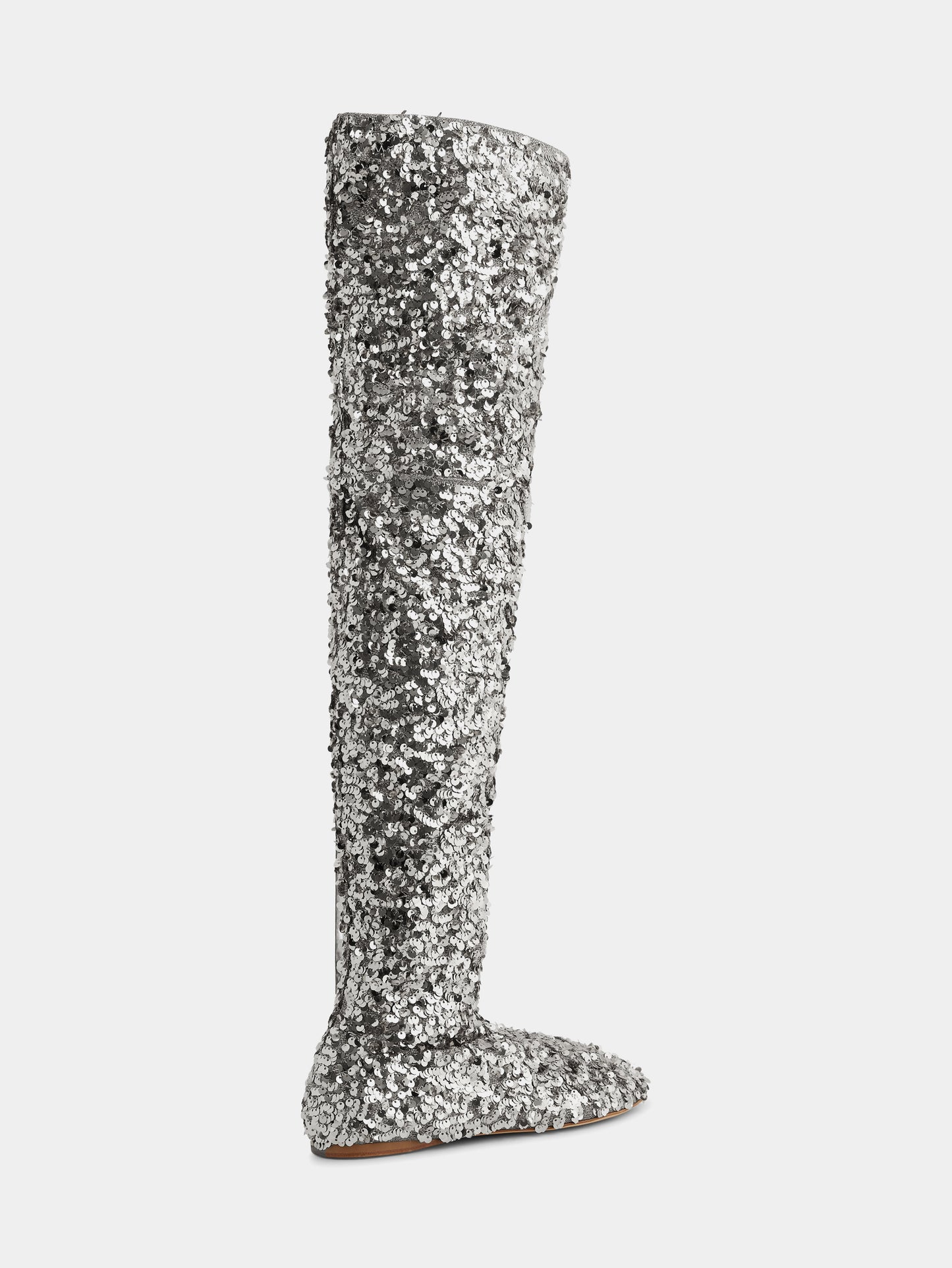Thigh boots with sequins