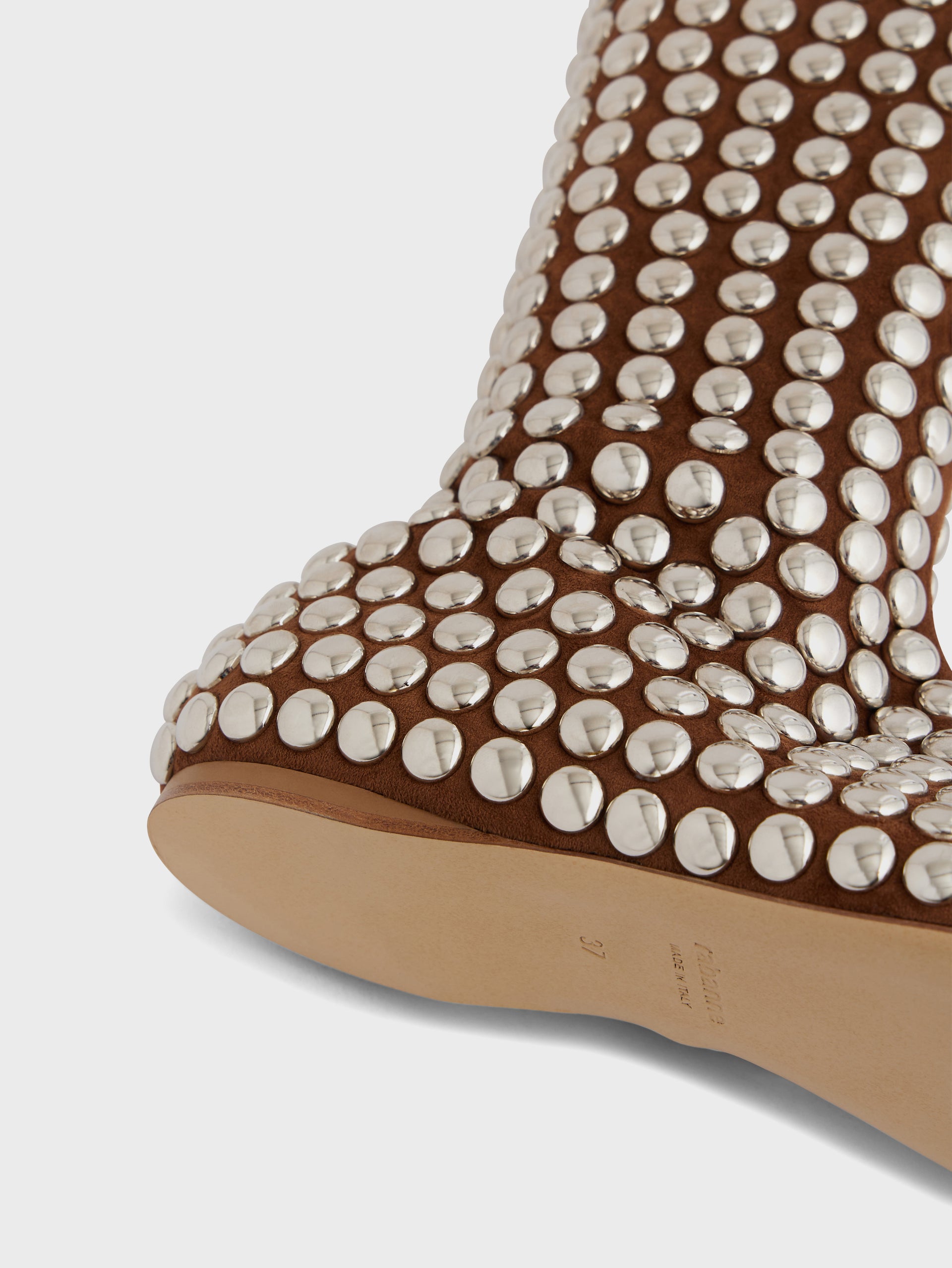 Thigh boots with studs