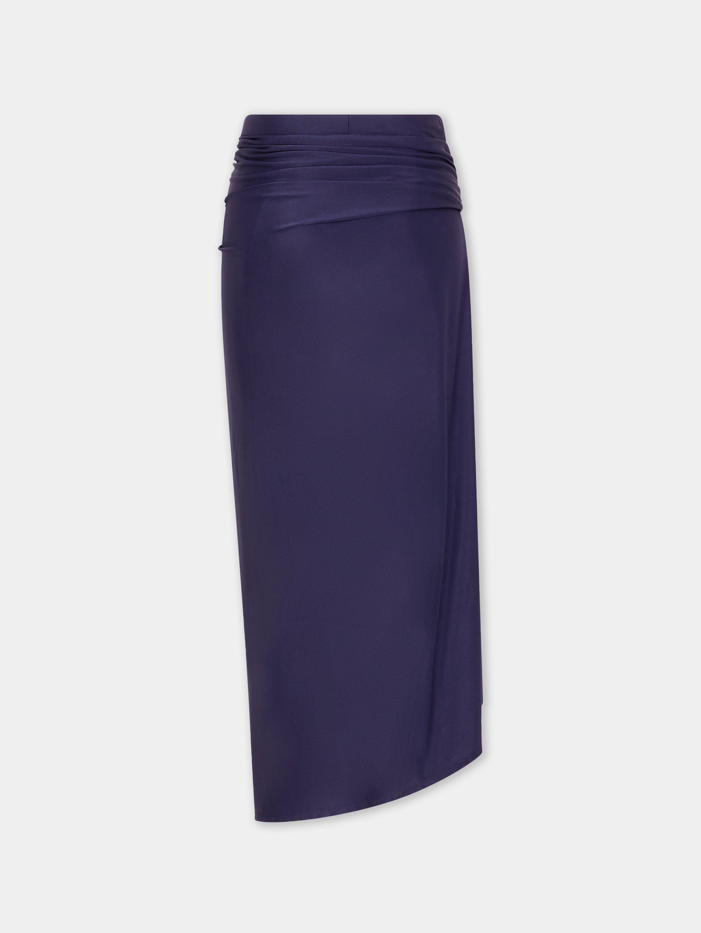 Midi piercing jersey skirt