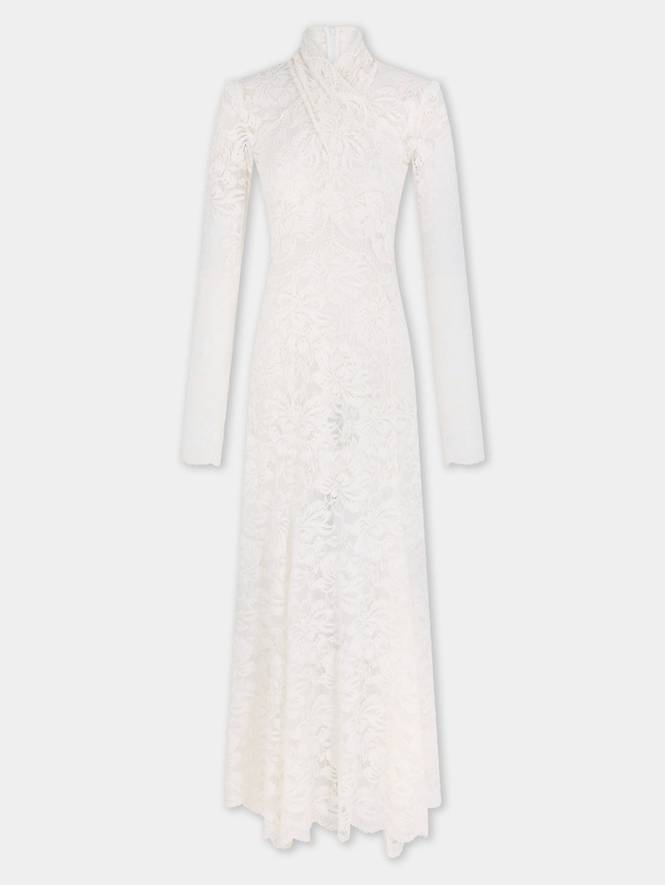 Long lace dress with cut-out details - Image 1