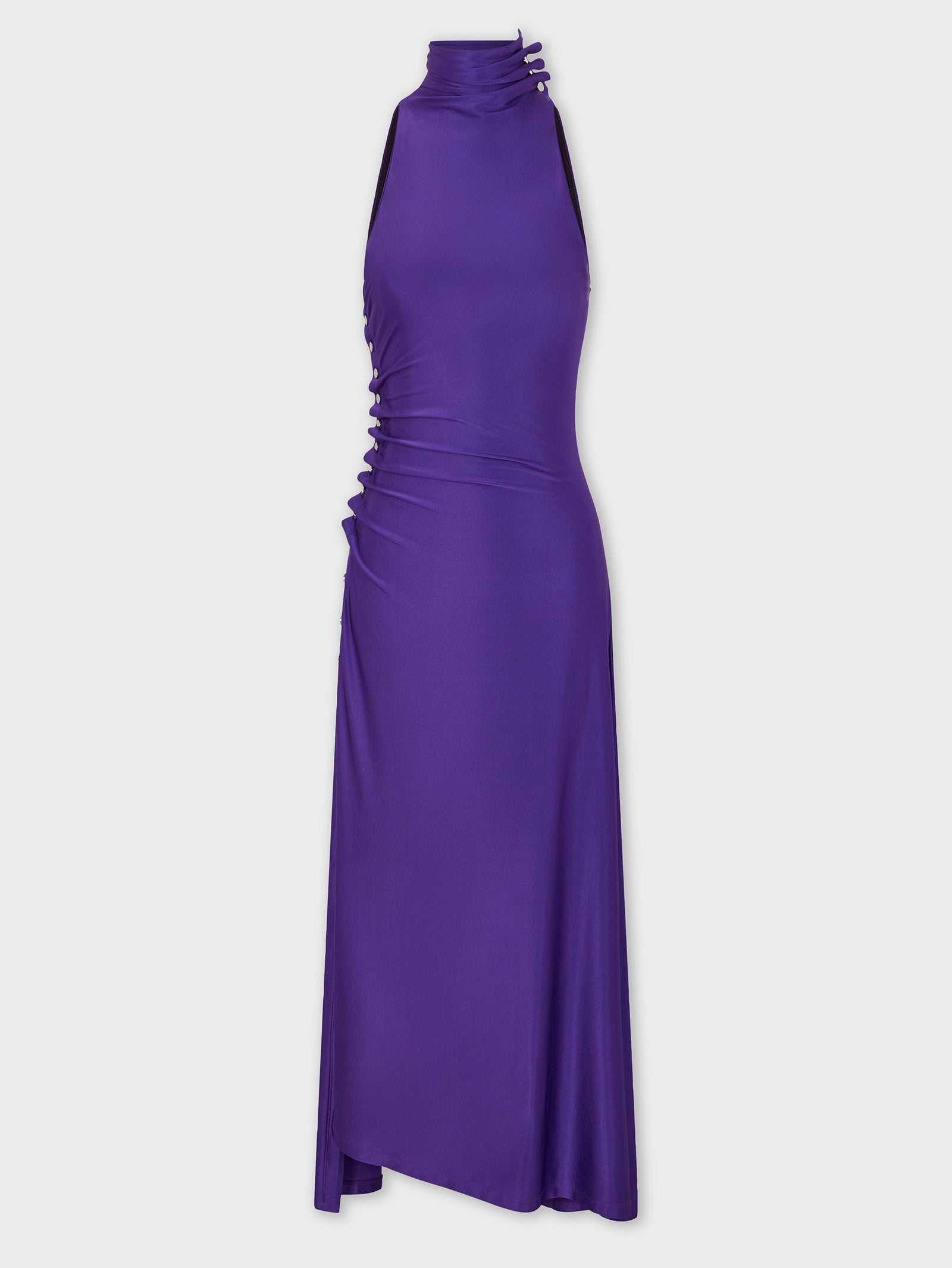 Midi draped jersey dress position 1 - Image 1
