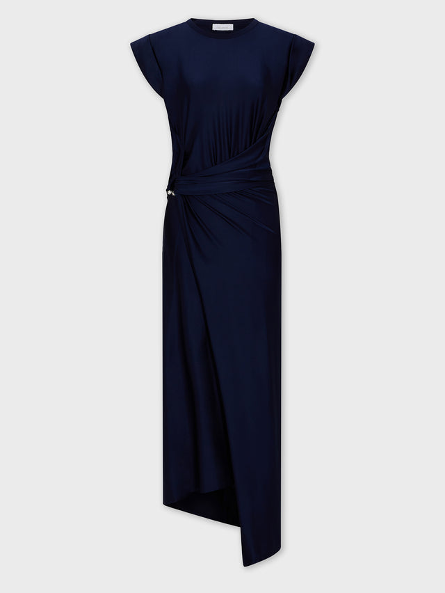 Midi piercing jersey dress - Image 1