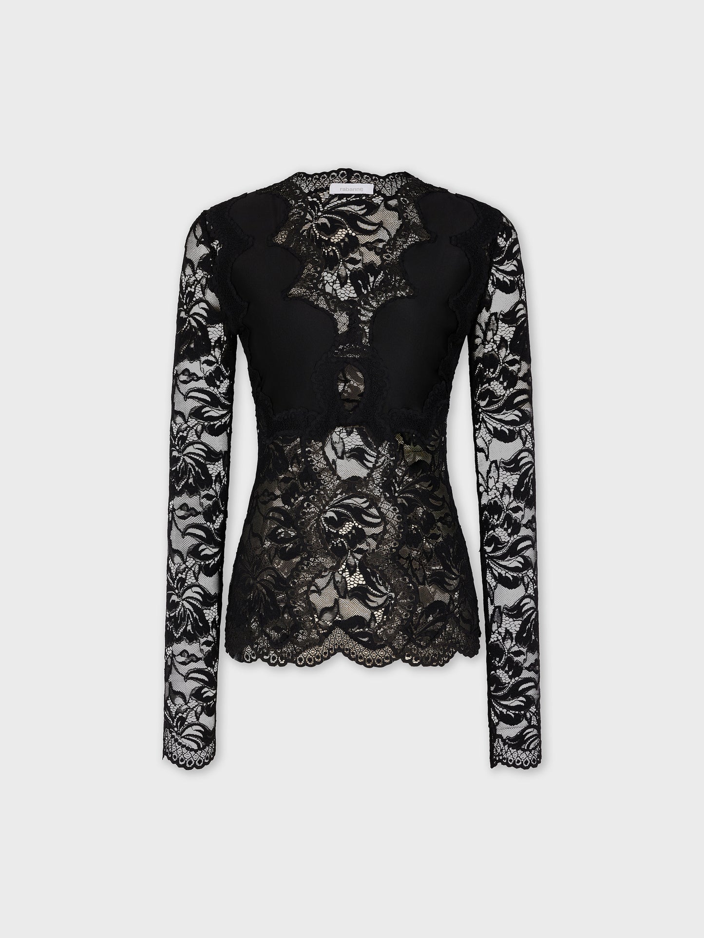 Long-sleeved lace top