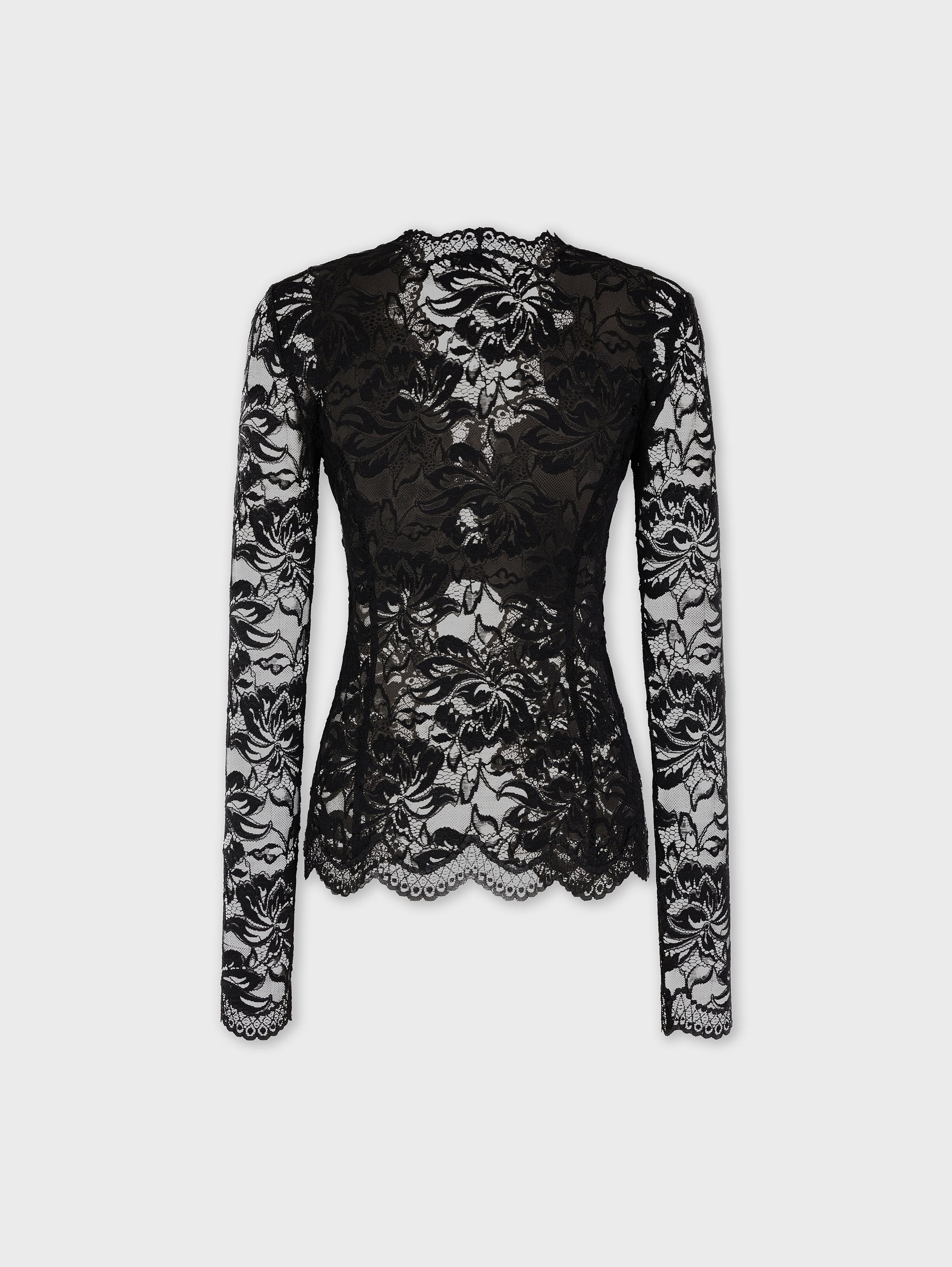Long-sleeved lace top