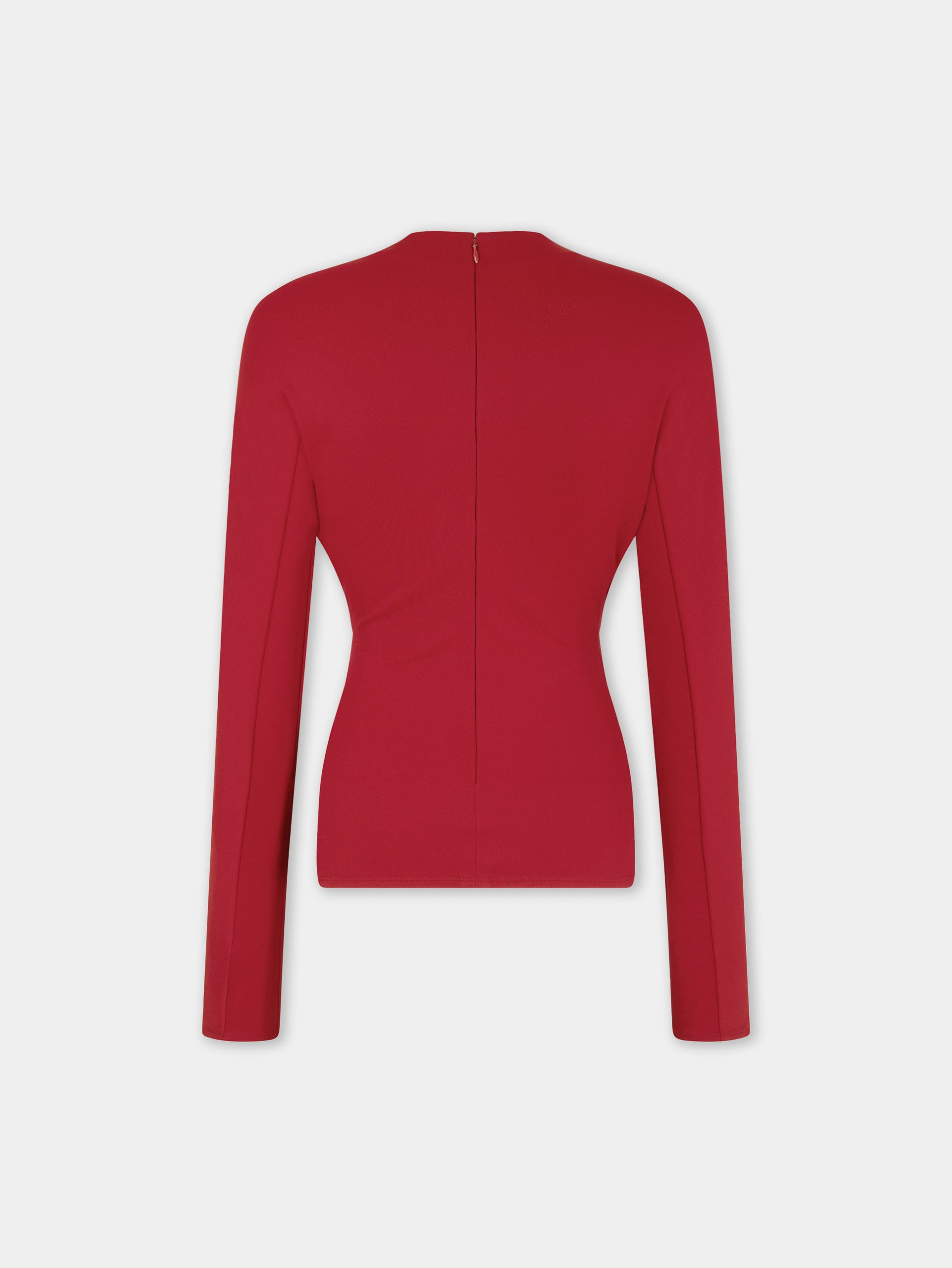 Jersey top with ruched details