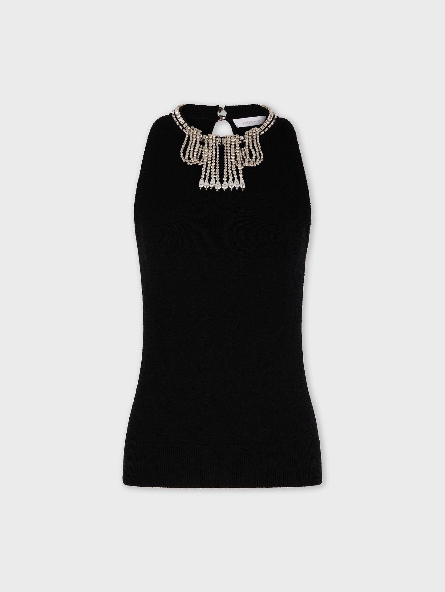 Embroidered knit top