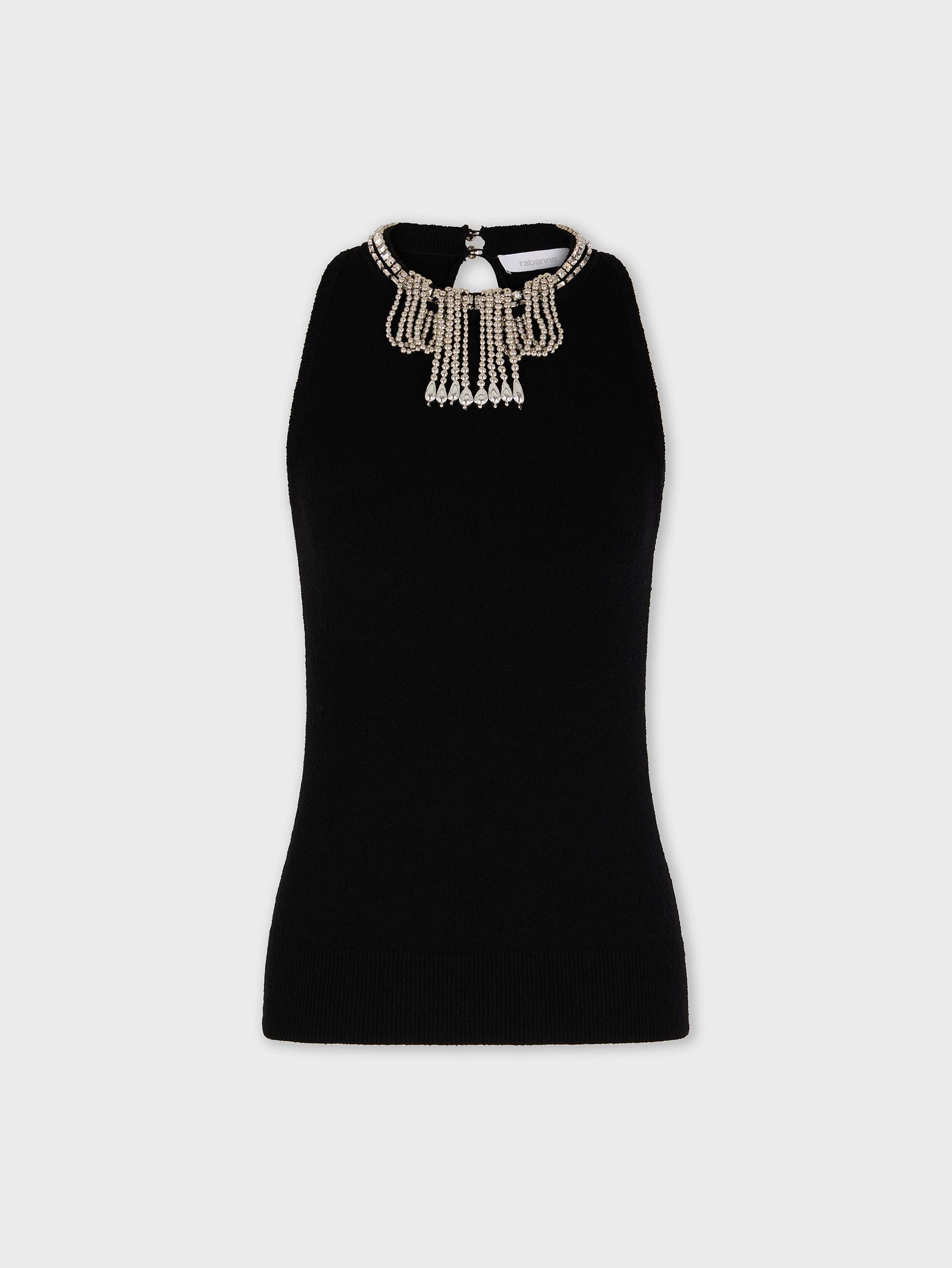Embroidered knit top position 1 - Image 1