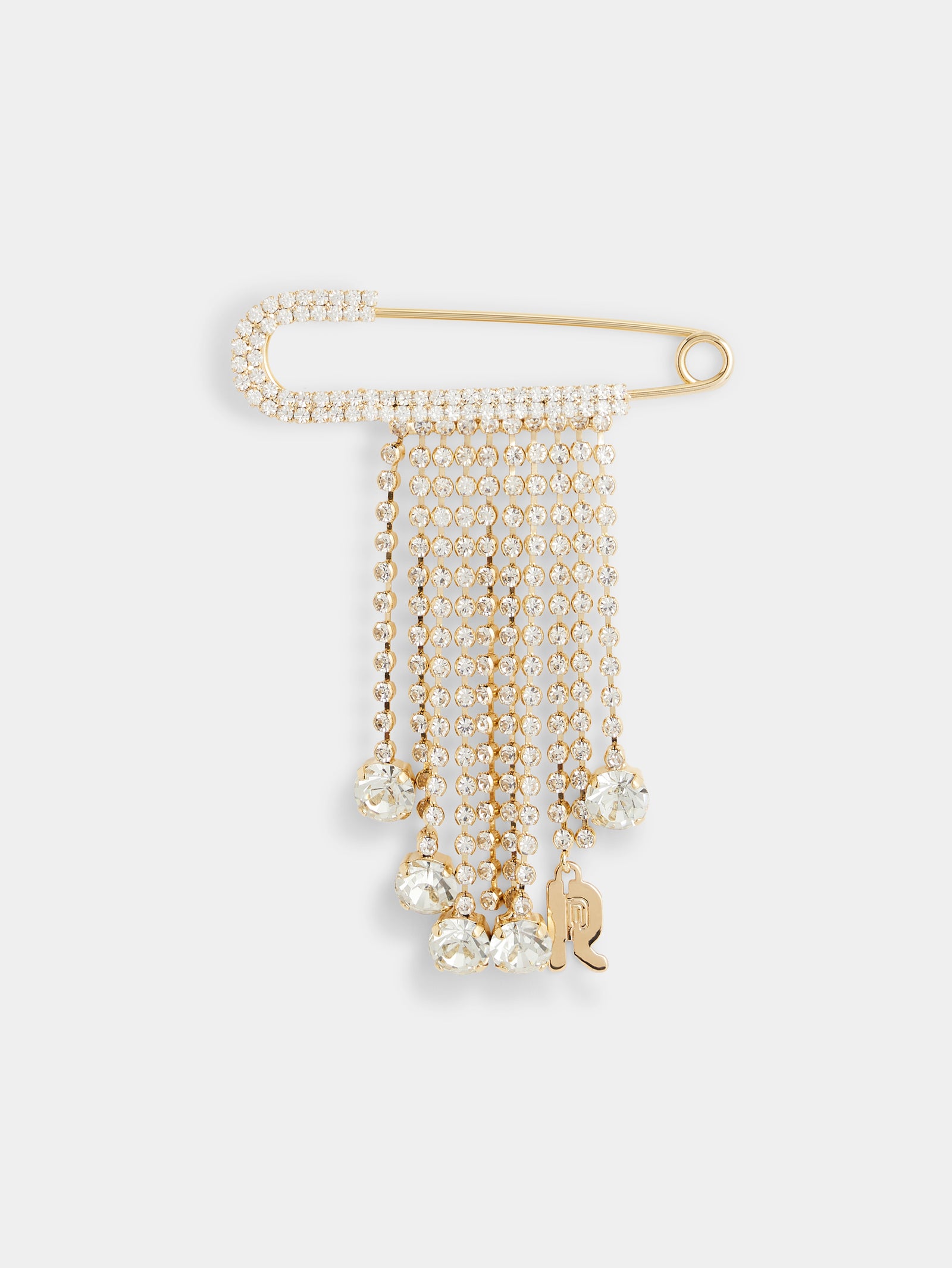 Pin charm with strass gold position 1 - Image 1