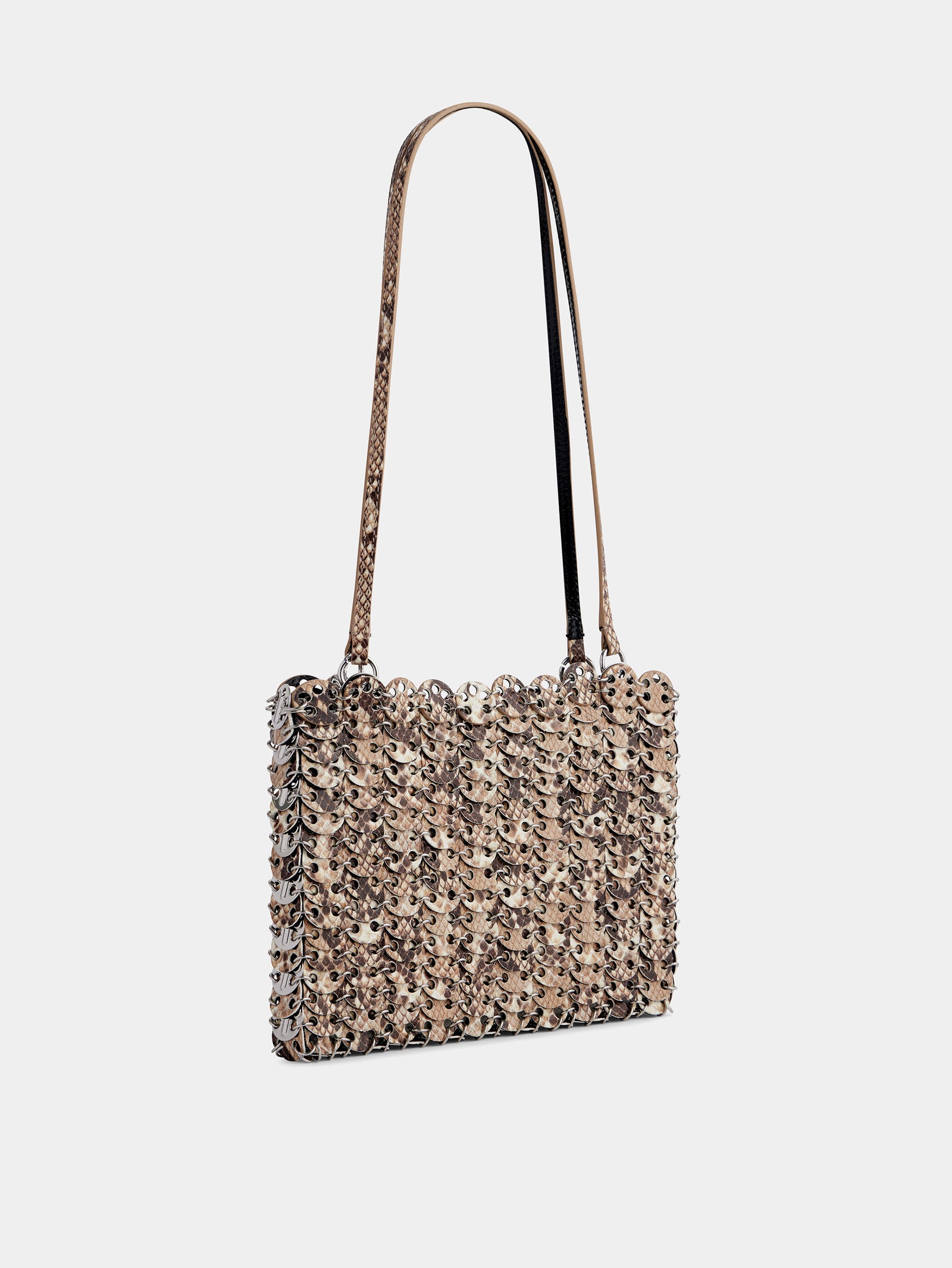 3969 reversible Flip bag in leather snake position 3 - Image 3