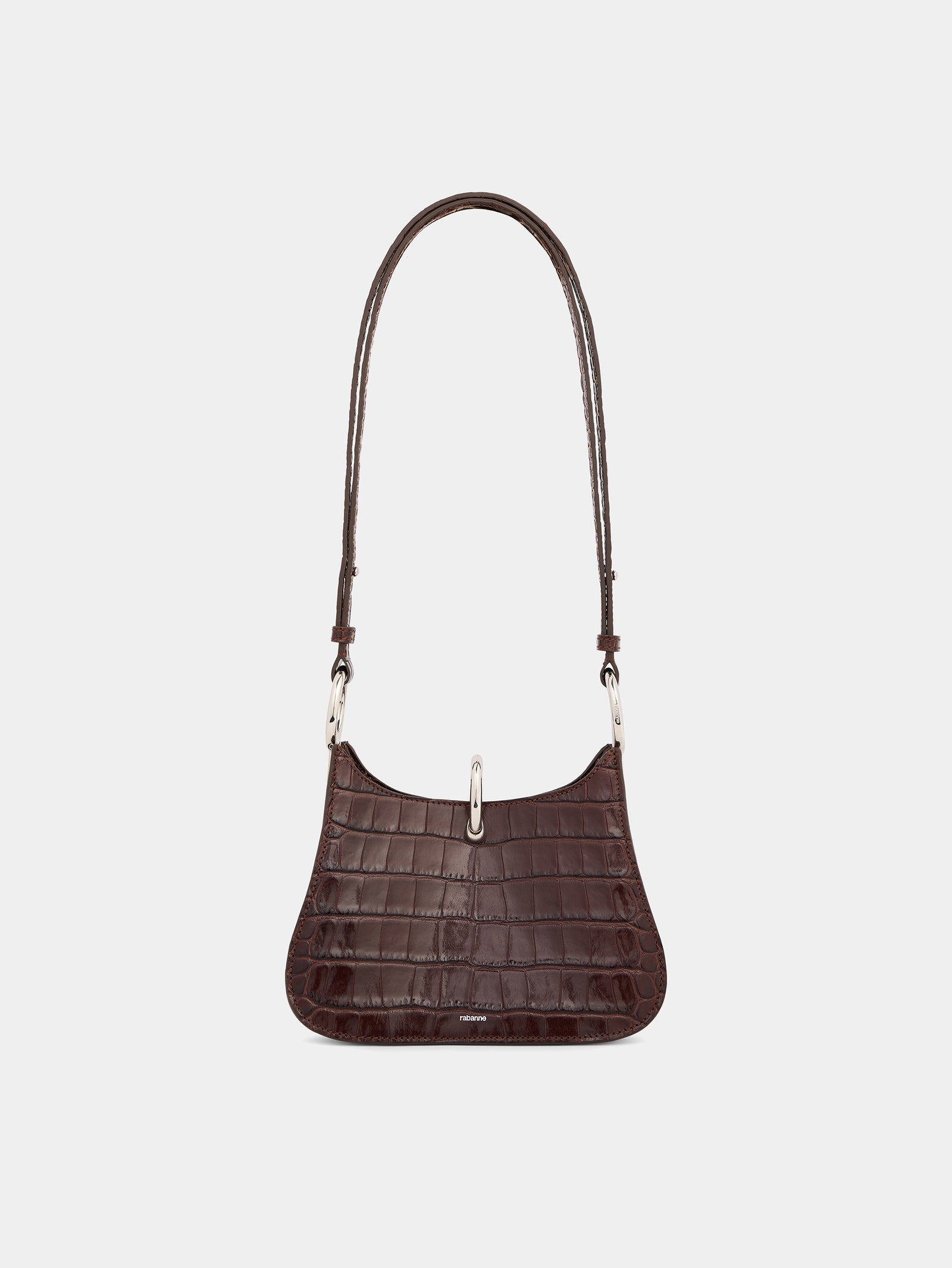 Small Ring leather bag brown position 1 - Image 1