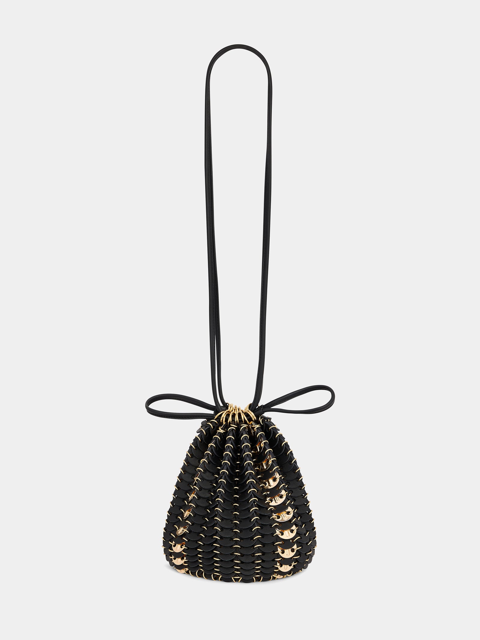 Bucket reversible Flip bag in leather black position 1 - Image 1