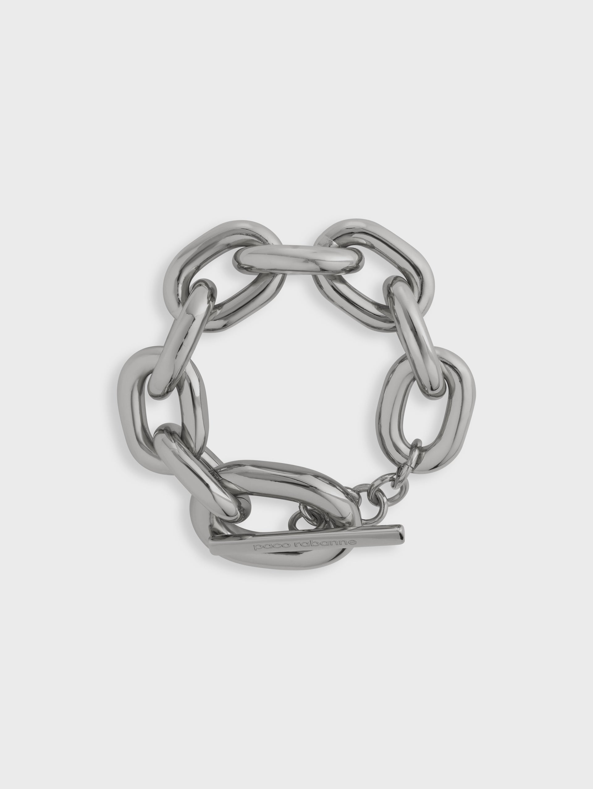 Silver XL link bracelet