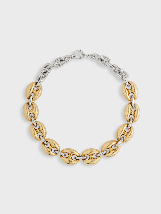 Collier Eight Chunky Doré-Argenté - Image 1