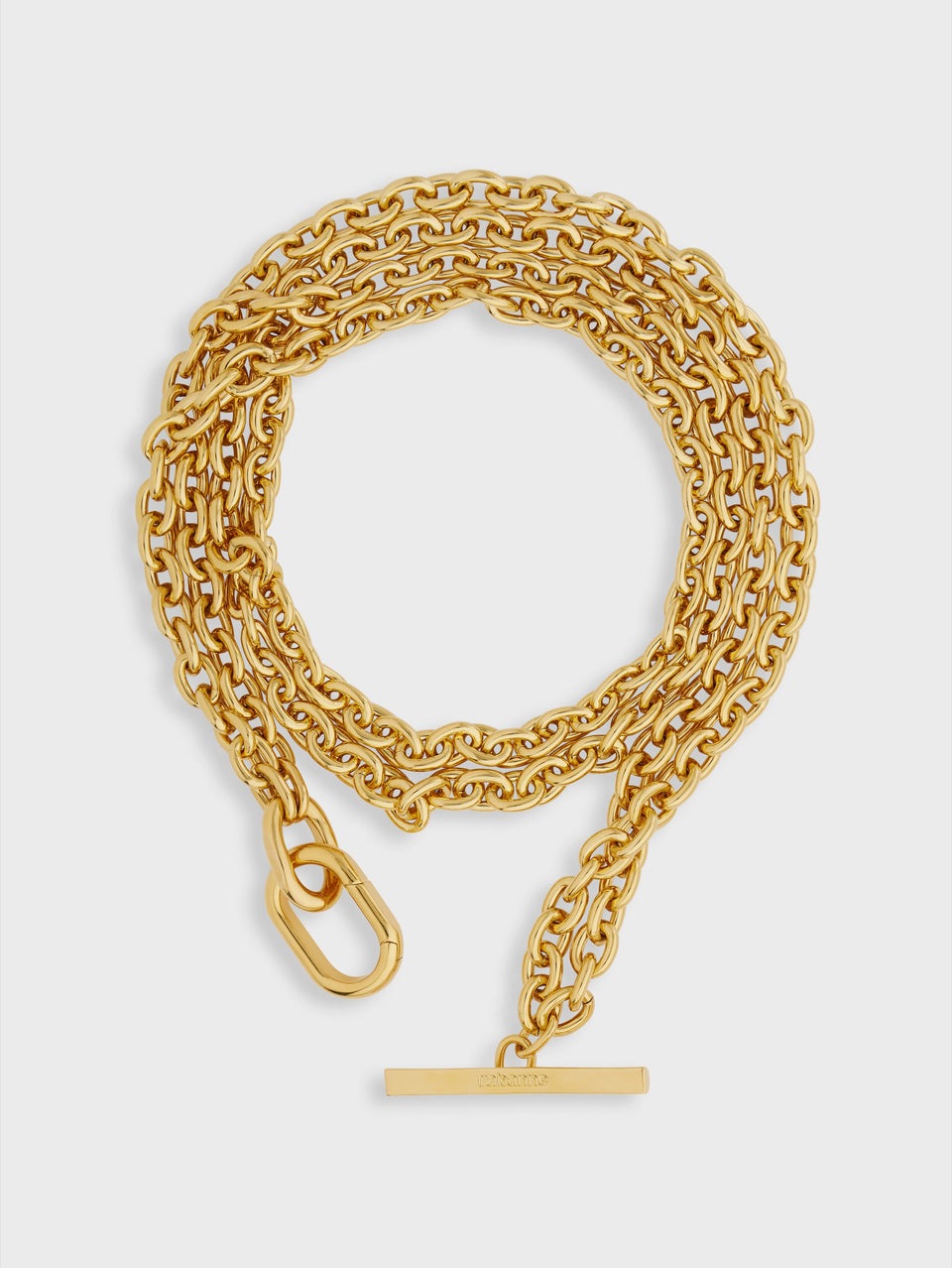 Gold XS link necklace position 3 - Image 3