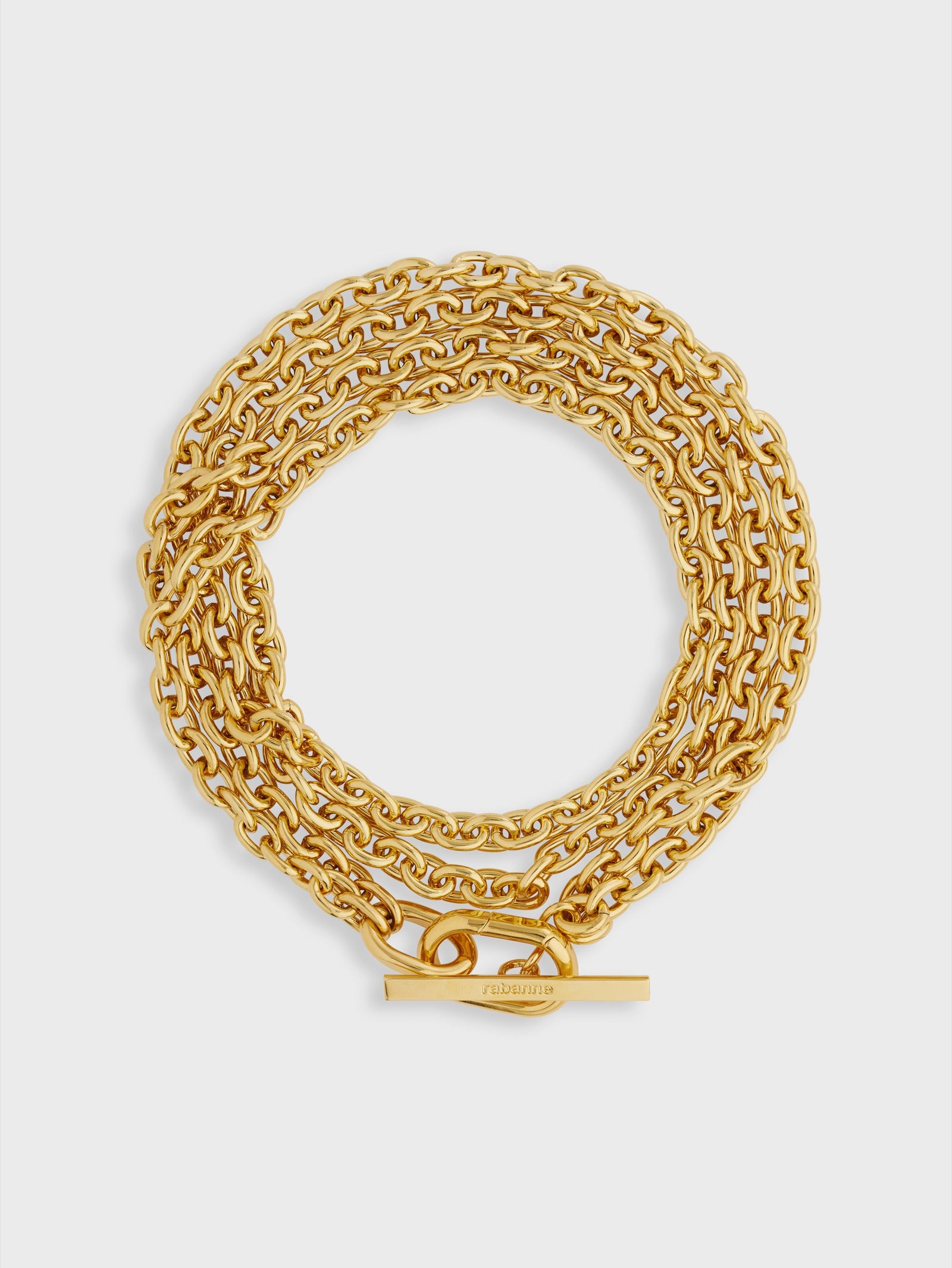 Gold XS link necklace position 1 - Image 1