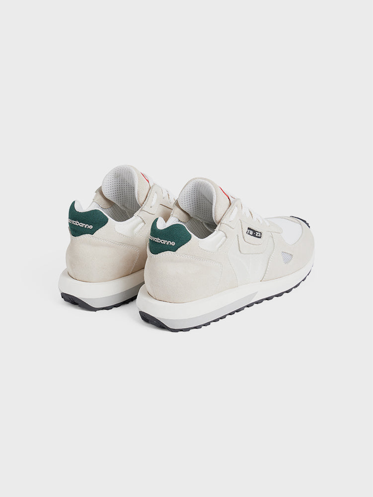 White sneakers with logo