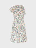SHORT FLORAL ASYMETRIC DRESS
