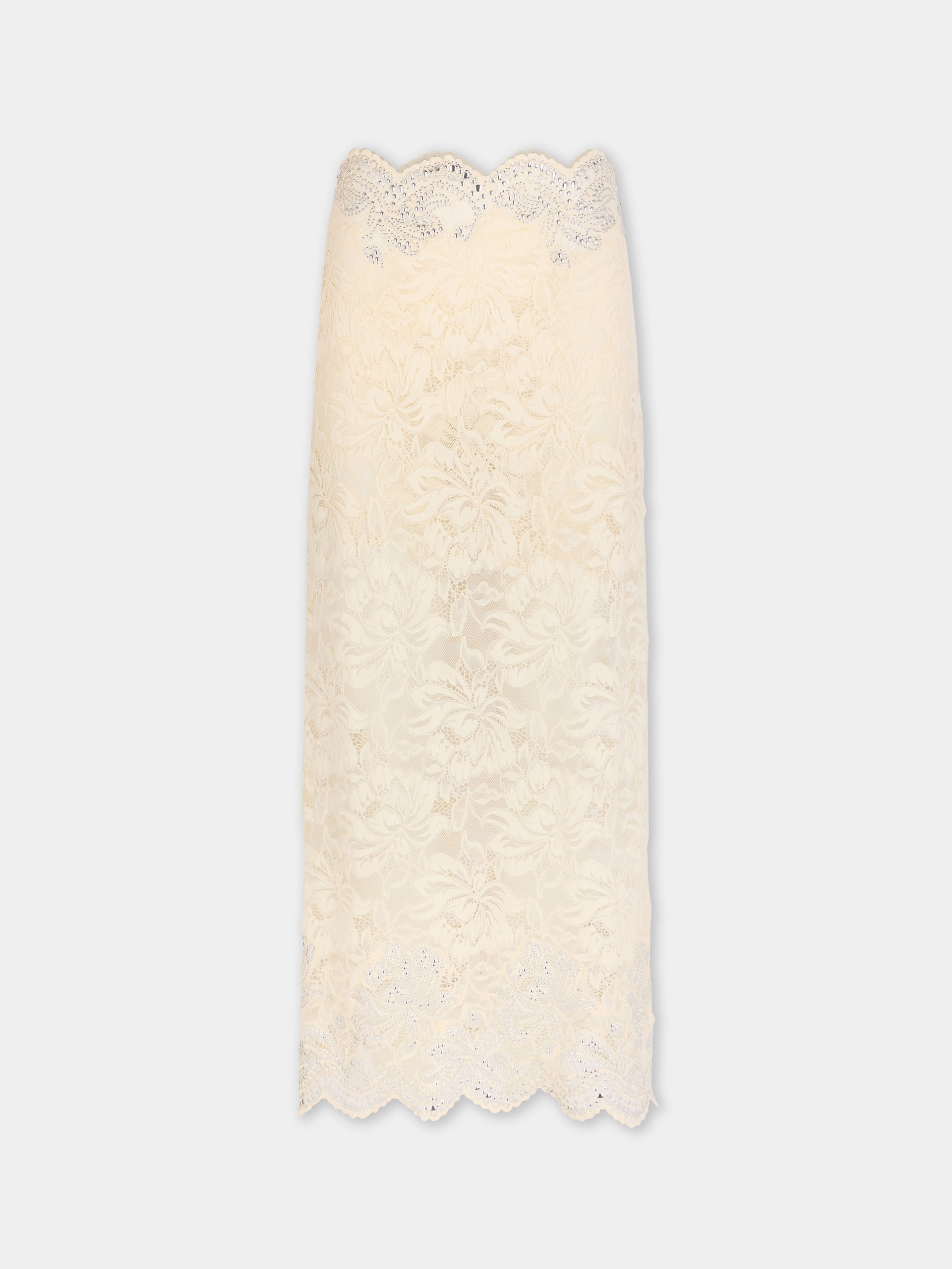 Midi skirt in lace